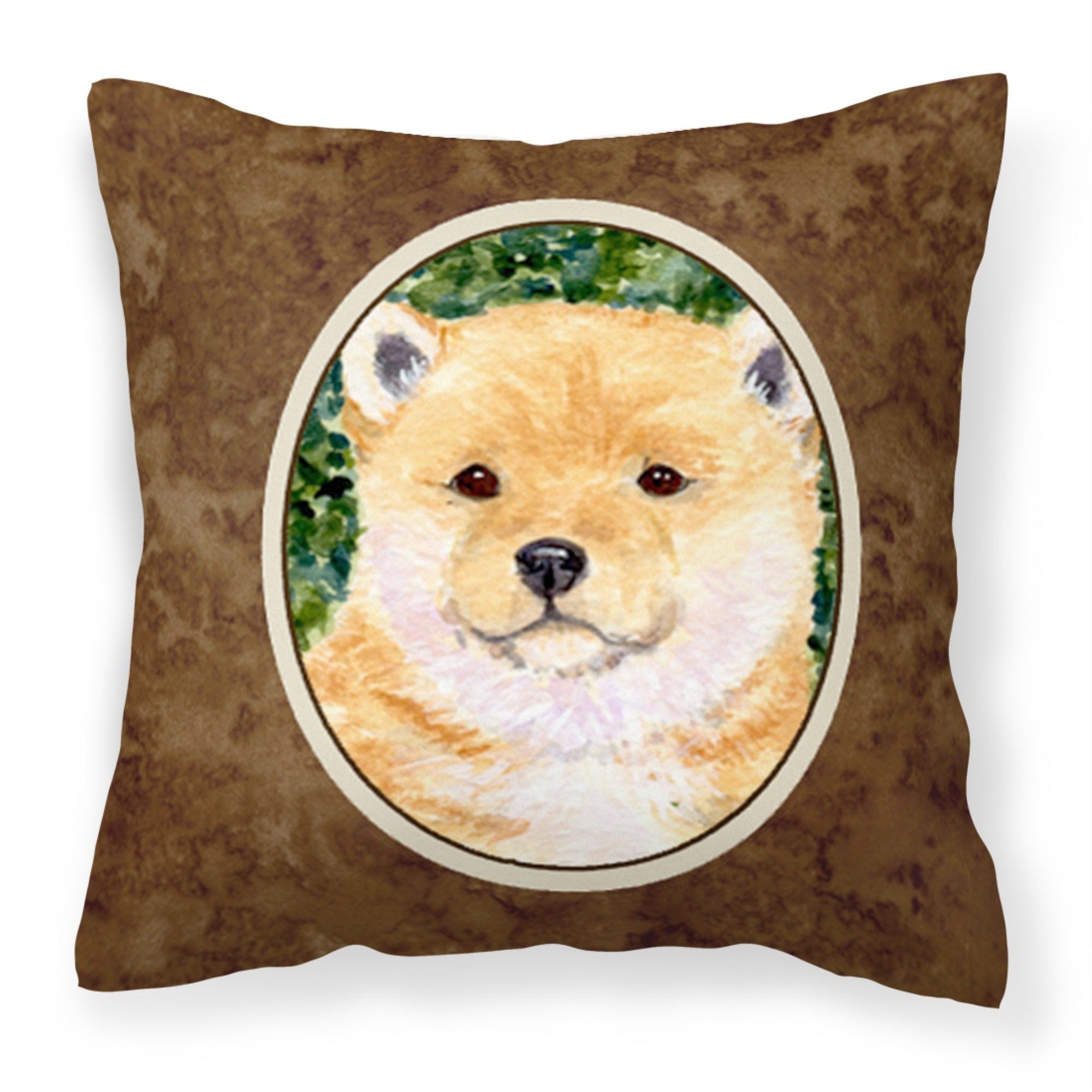 Caroline'S Treasures Ss8726Pw1414 Shiba Inu Decorative Canvas Fabric Pillow, Large, Multicolor