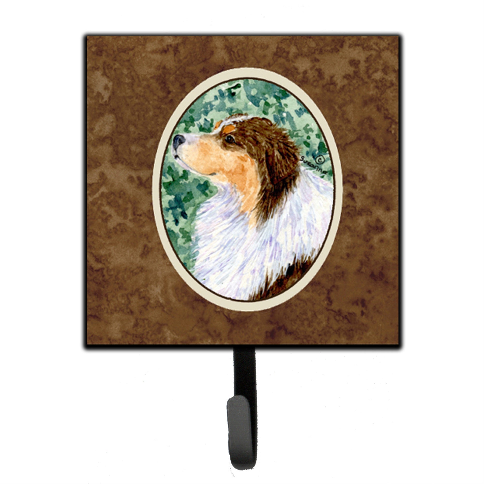 Caroline'S Treasures Ss8738Sh4 Australian Shepherd Leash Holder Or Key Hook, Small, Multicolor