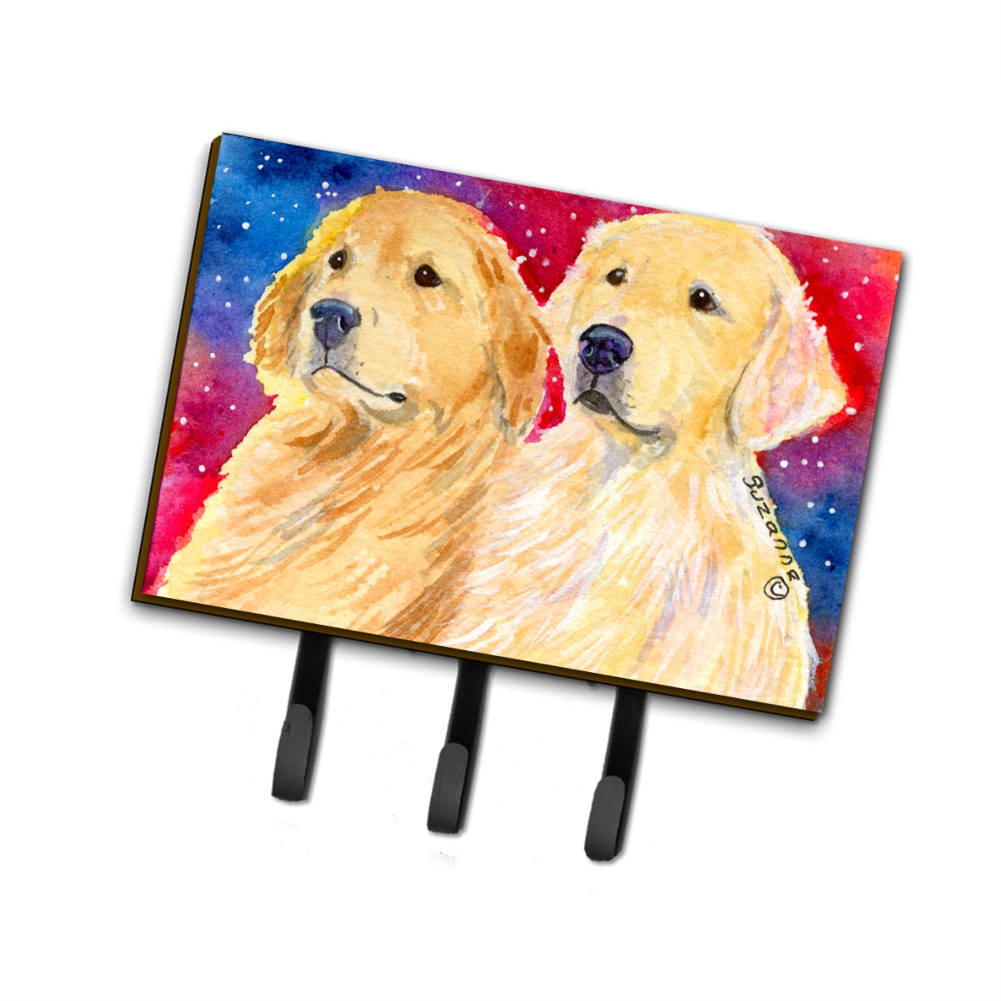 Caroline'S Treasures Ss8754Th68 Golden Retriever Leash Holder Or Key Hook, Large, Multicolor