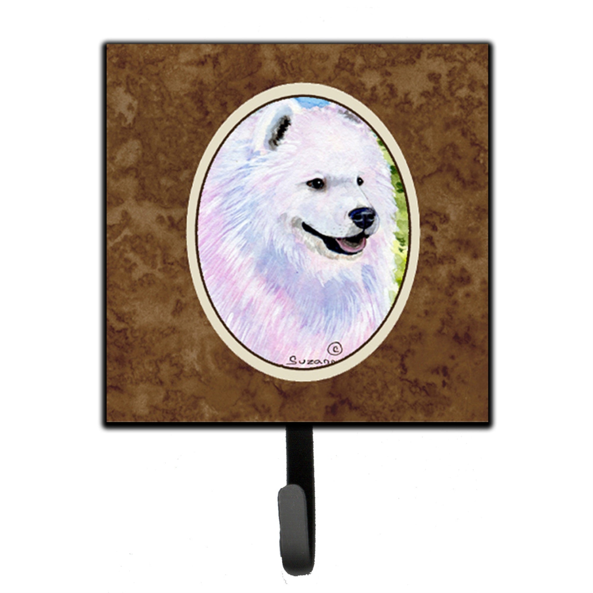 Caroline'S Treasures Ss8755Sh4 Samoyed Leash Holder Or Key Hook, Small, Multicolor