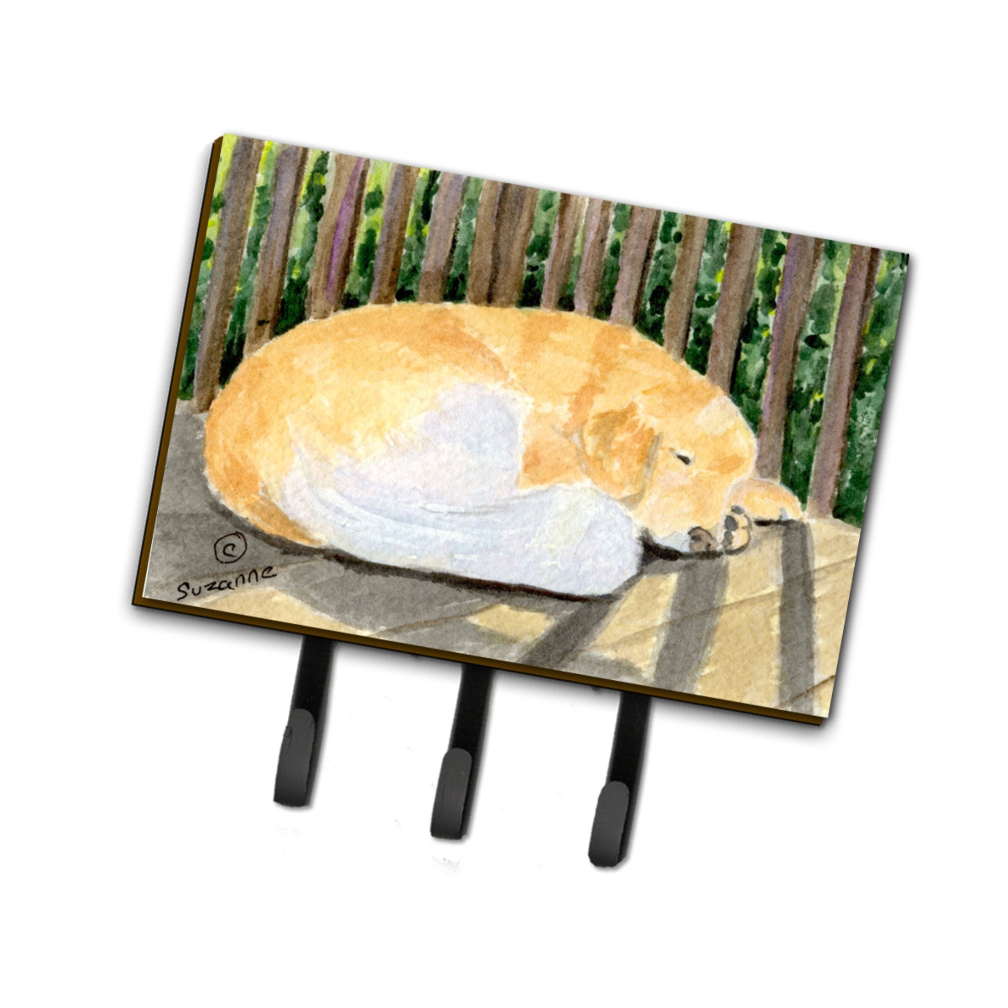 Caroline'S Treasures Ss8760Th68 Golden Retriever Leash Holder Or Key Hook, Large, Multicolor