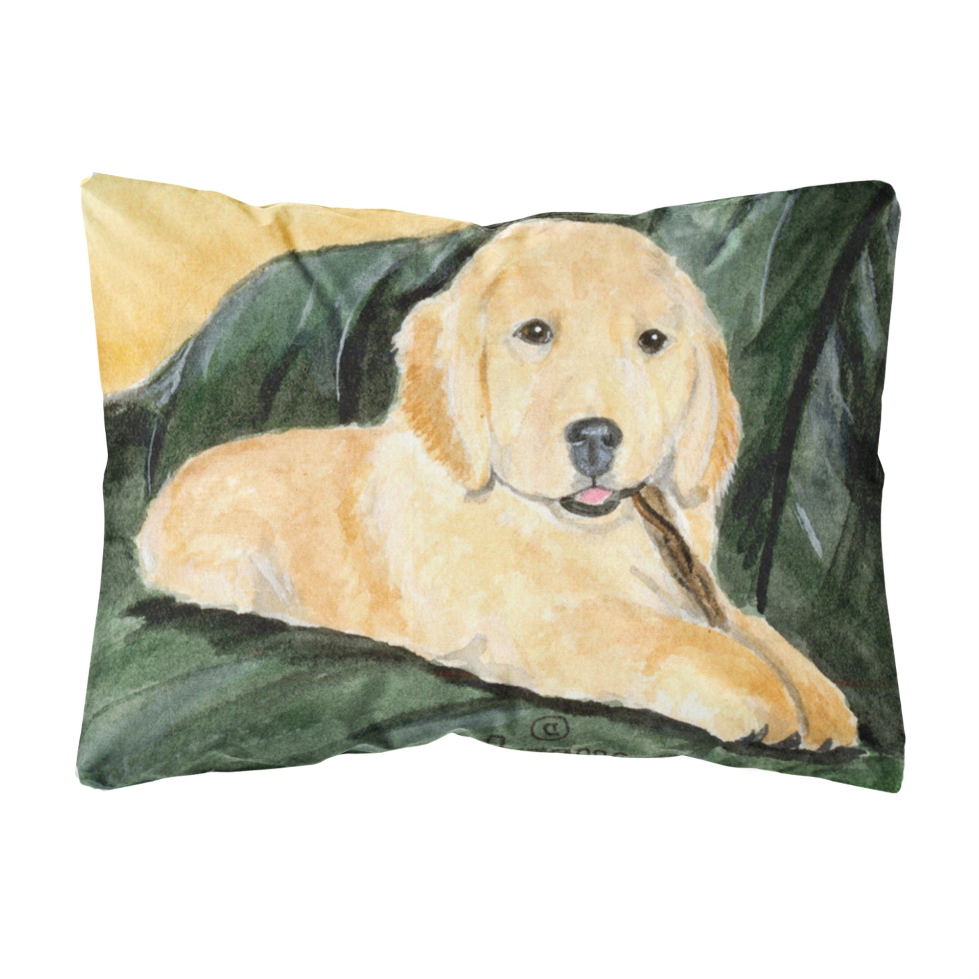 Caroline'S Treasures Ss8761Pw1216 Golden Retriever Decorative Canvas Fabric Pillow, Large, Multicolor
