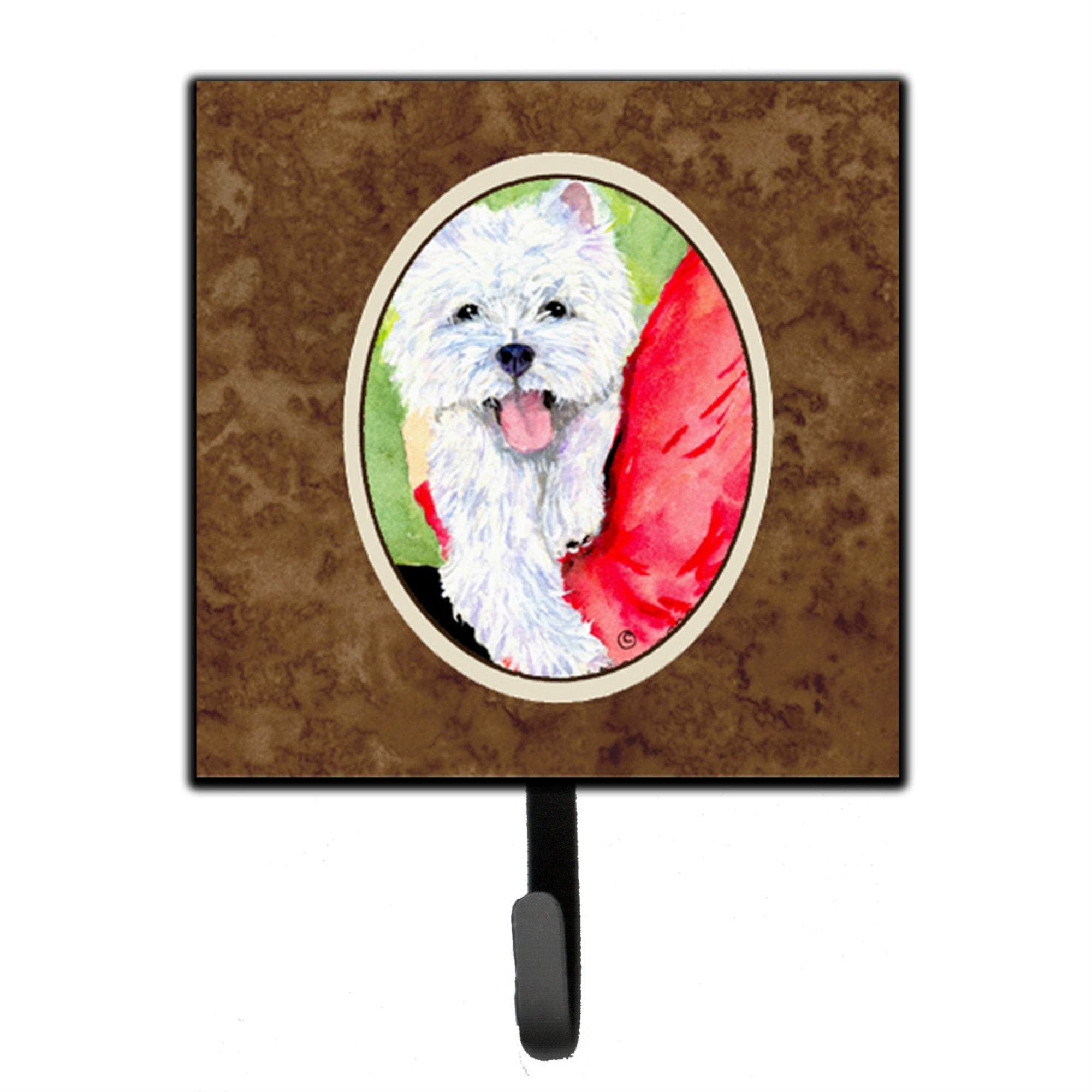 Caroline'S Treasures Ss8784Sh4 Westie Leash Holder Or Key Hook, Small, Multicolor