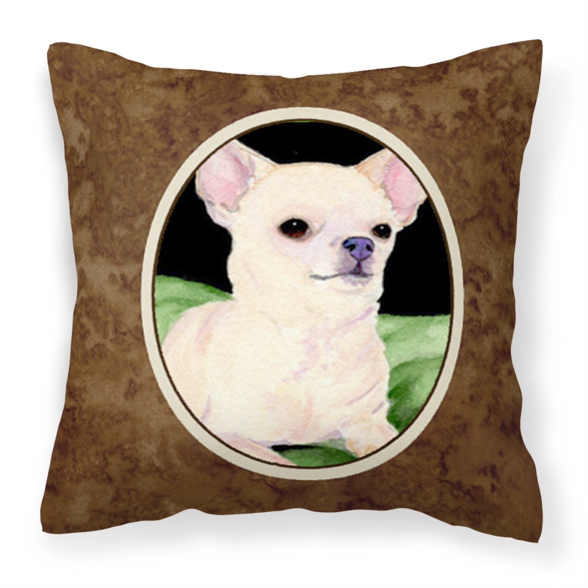 Caroline'S Treasures Ss8789Pw1414 Chihuahua Decorative Canvas Fabric Pillow, Large, Multicolor