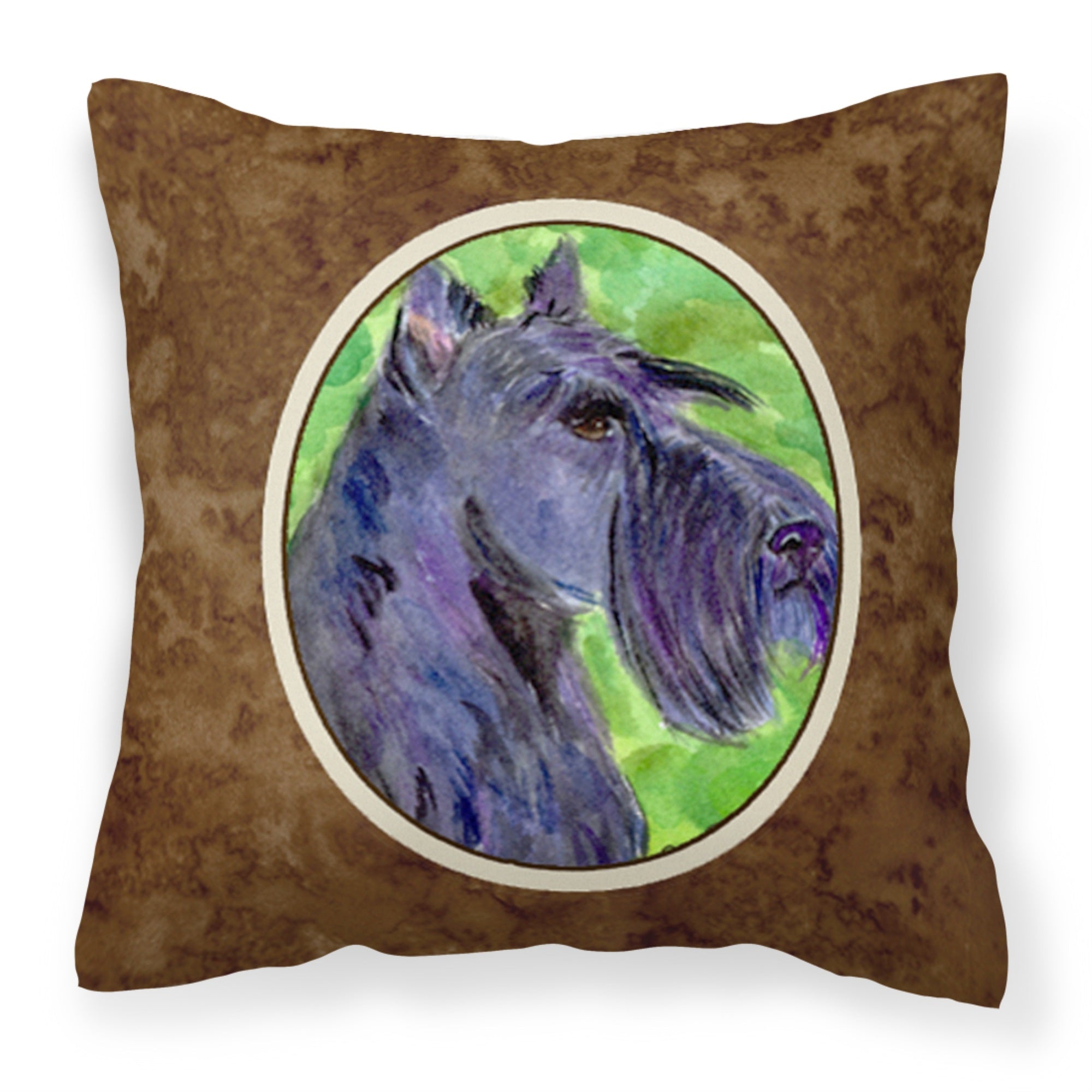 Caroline'S Treasures Ss8792Pw1414 Scottish Terrier Decorative Canvas Fabric Pillow, Large, Multicolor