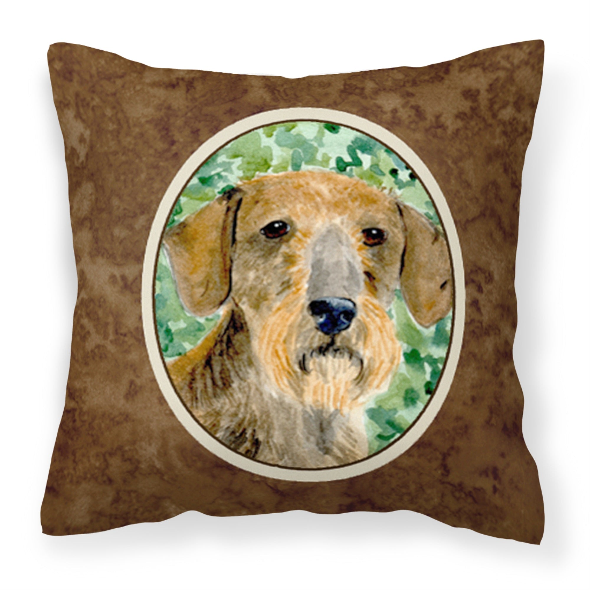 Caroline'S Treasures Ss8806Pw1414 Dachshund Decorative Canvas Fabric Pillow, Large, Multicolor