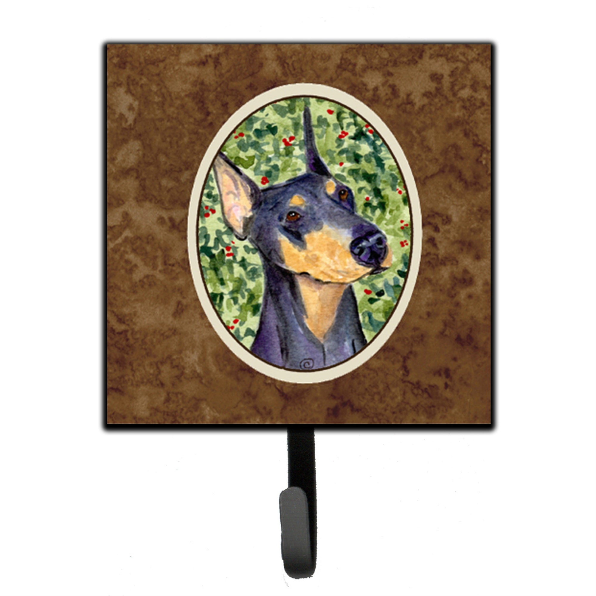 Caroline'S Treasures Ss8812Sh4 Doberman Leash Holder Or Key Hook, Small, Multicolor