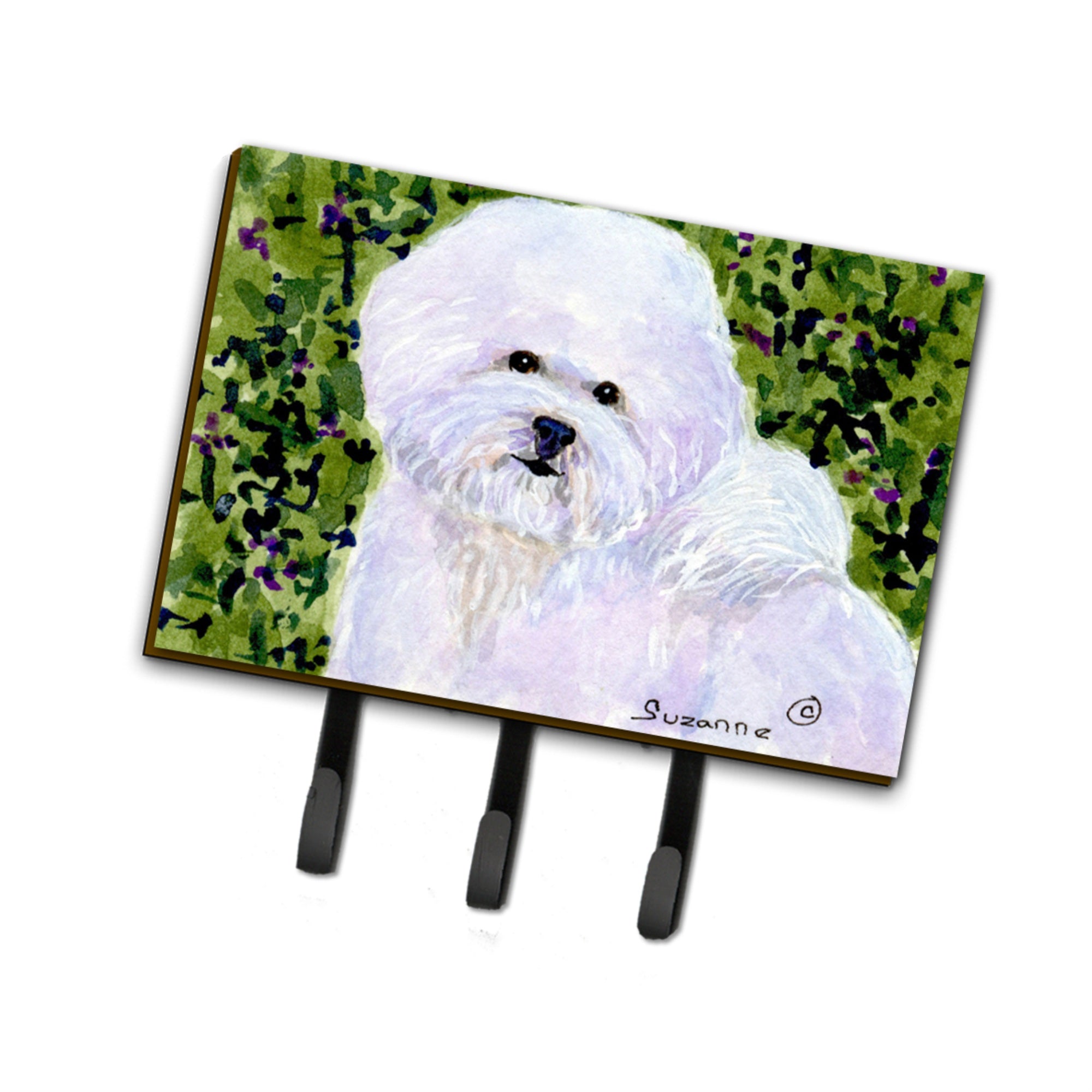 Caroline'S Treasures Ss8817Th68 Bichon Frise Leash Holder Or Key Hook, Large, Multicolor