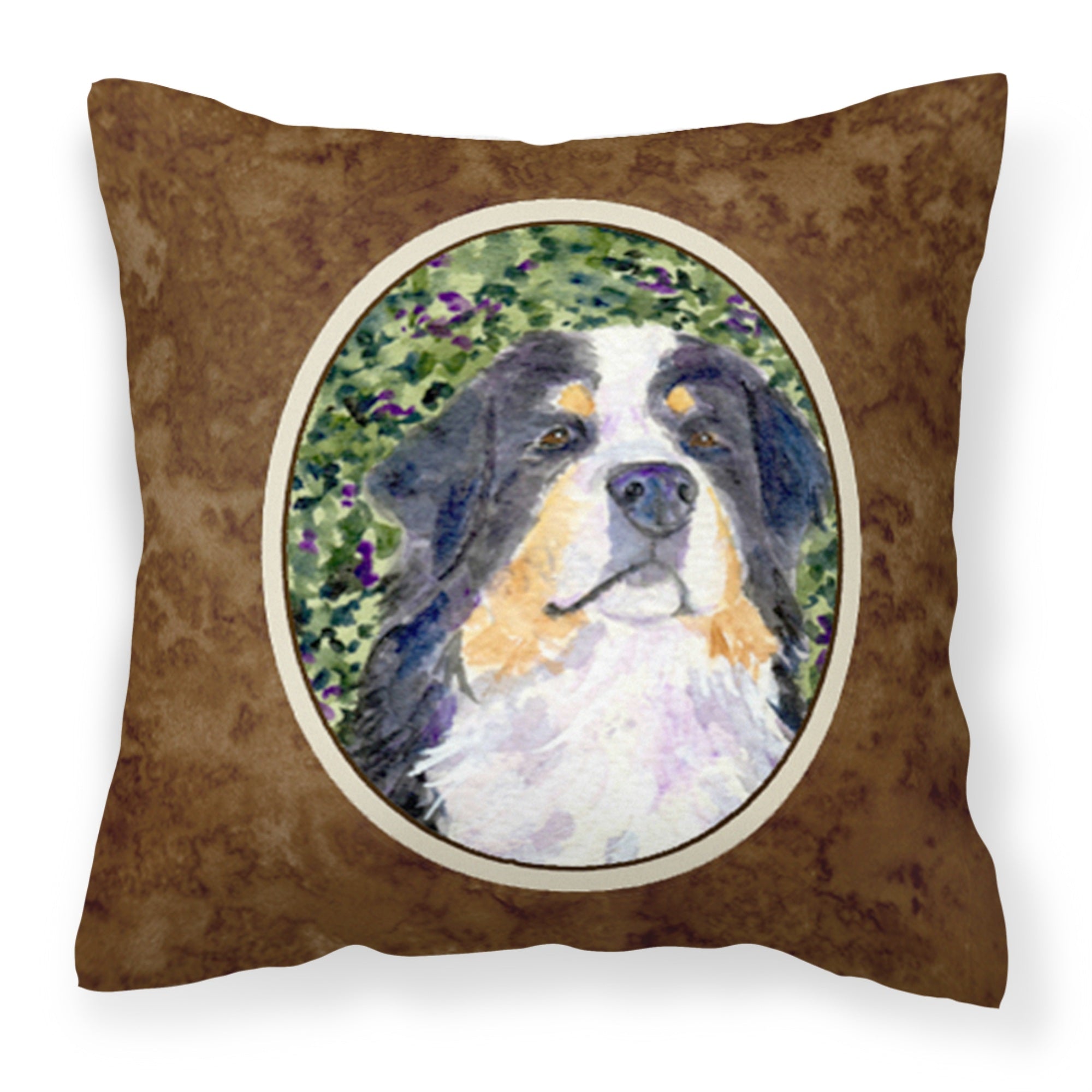 Caroline'S Treasures Ss8830Pw1414 Bernese Mountain Dog Decorative Canvas Fabric Pillow, Large, Multicolor
