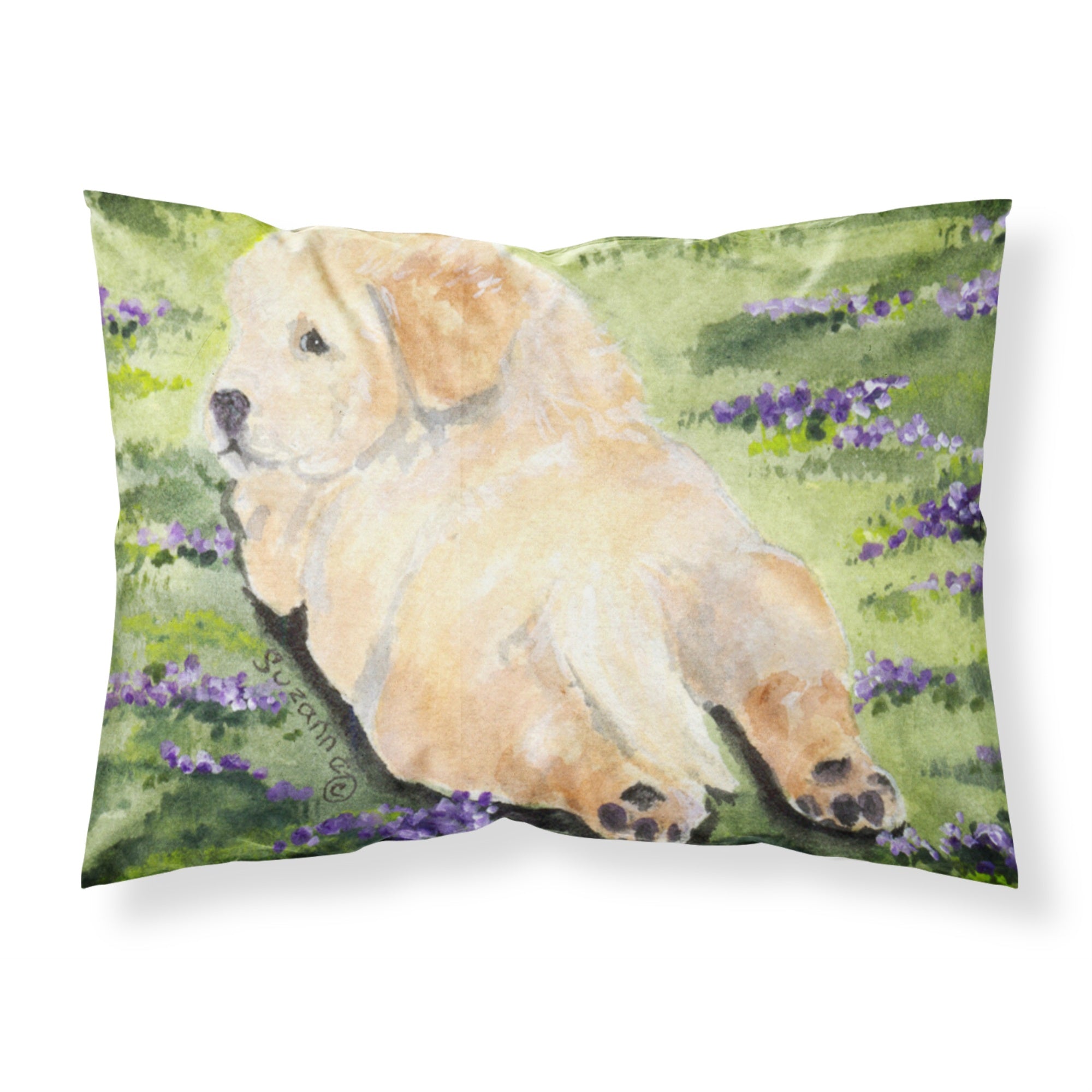 Caroline'S Treasures Ss8833Pillowcase Golden Retriever Moisture Wicking Fabric Standard Pillowcase, Large, Multicolor