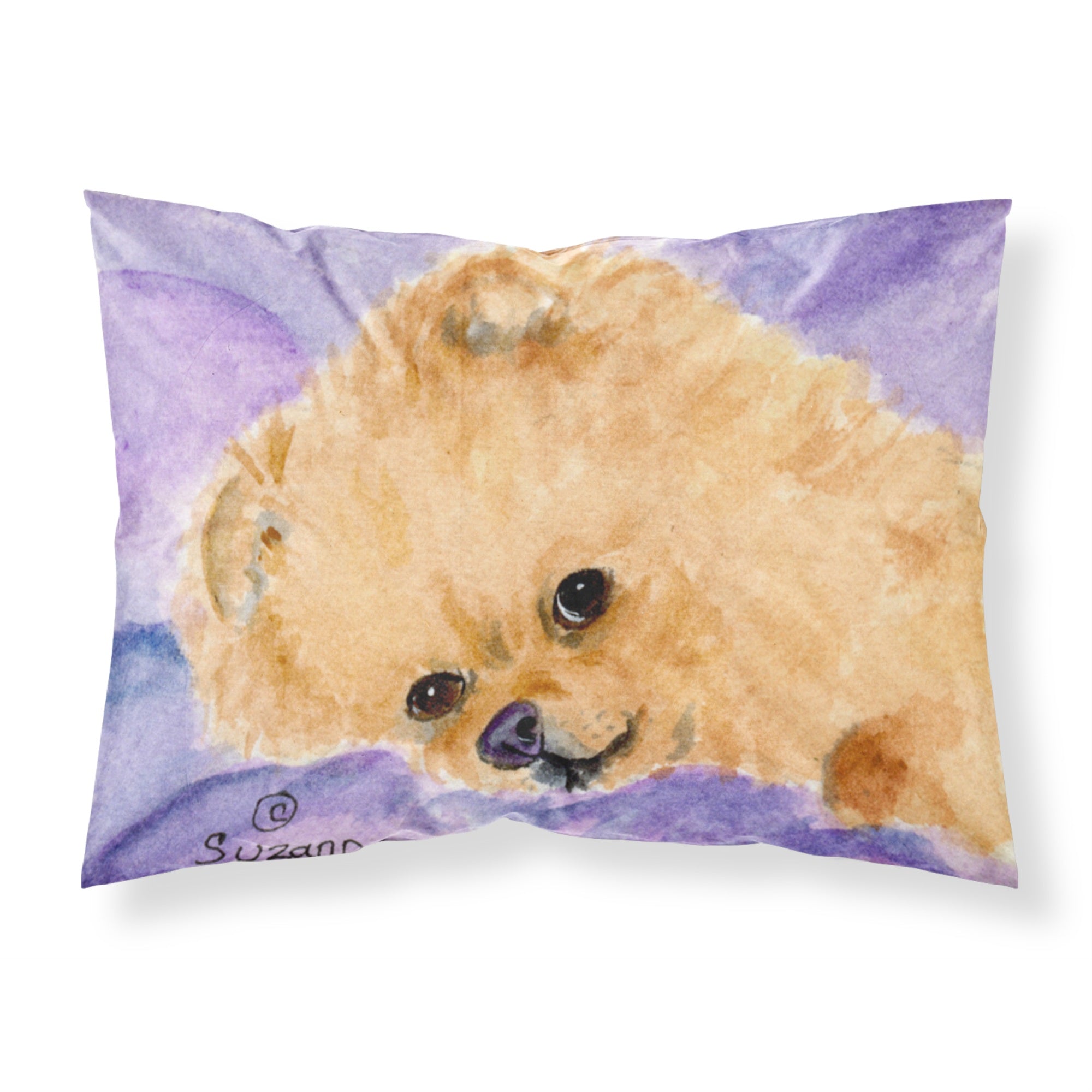 Caroline'S Treasures Ss8834Pillowcase Pomeranian Moisture Wicking Fabric Standard Pillowcase, Large, Multicolor