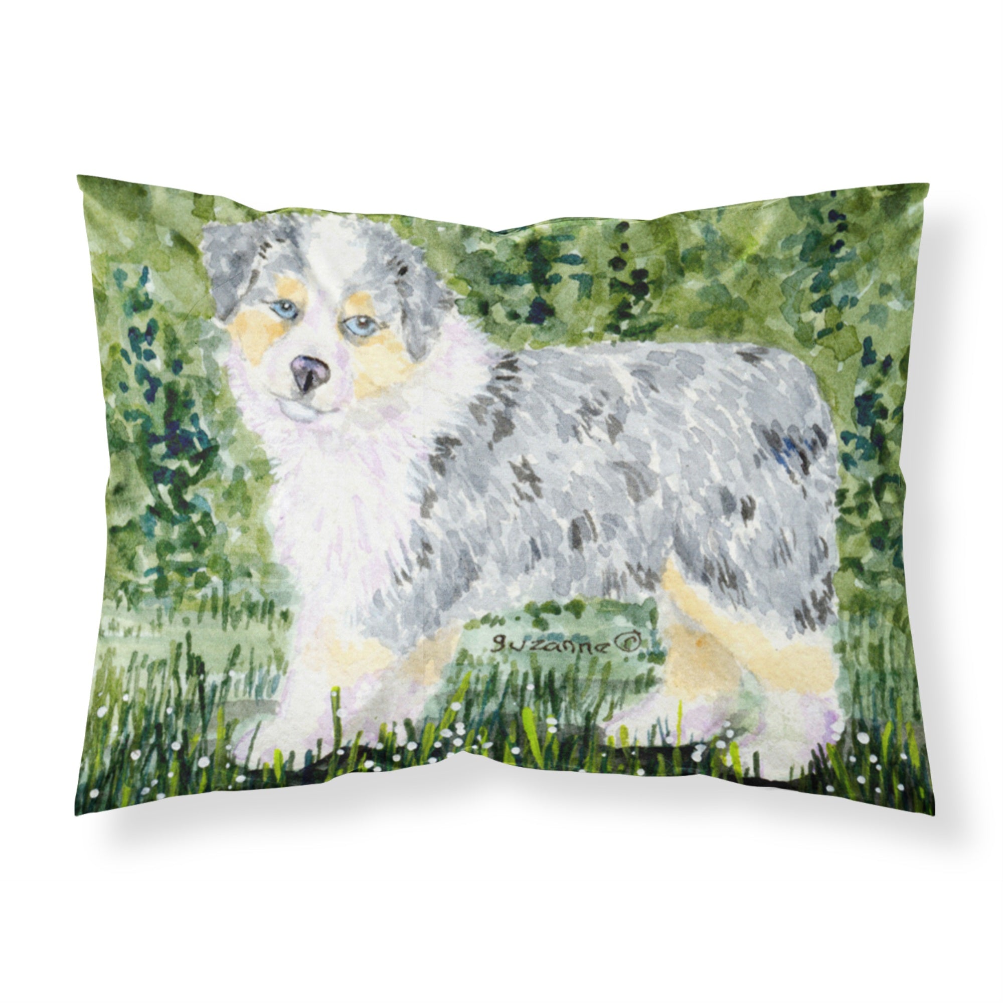 Caroline'S Treasures Ss8846Pillowcase Australian Shepherd Moisture Wicking Fabric Standard Pillowcase, Large, Multicolor
