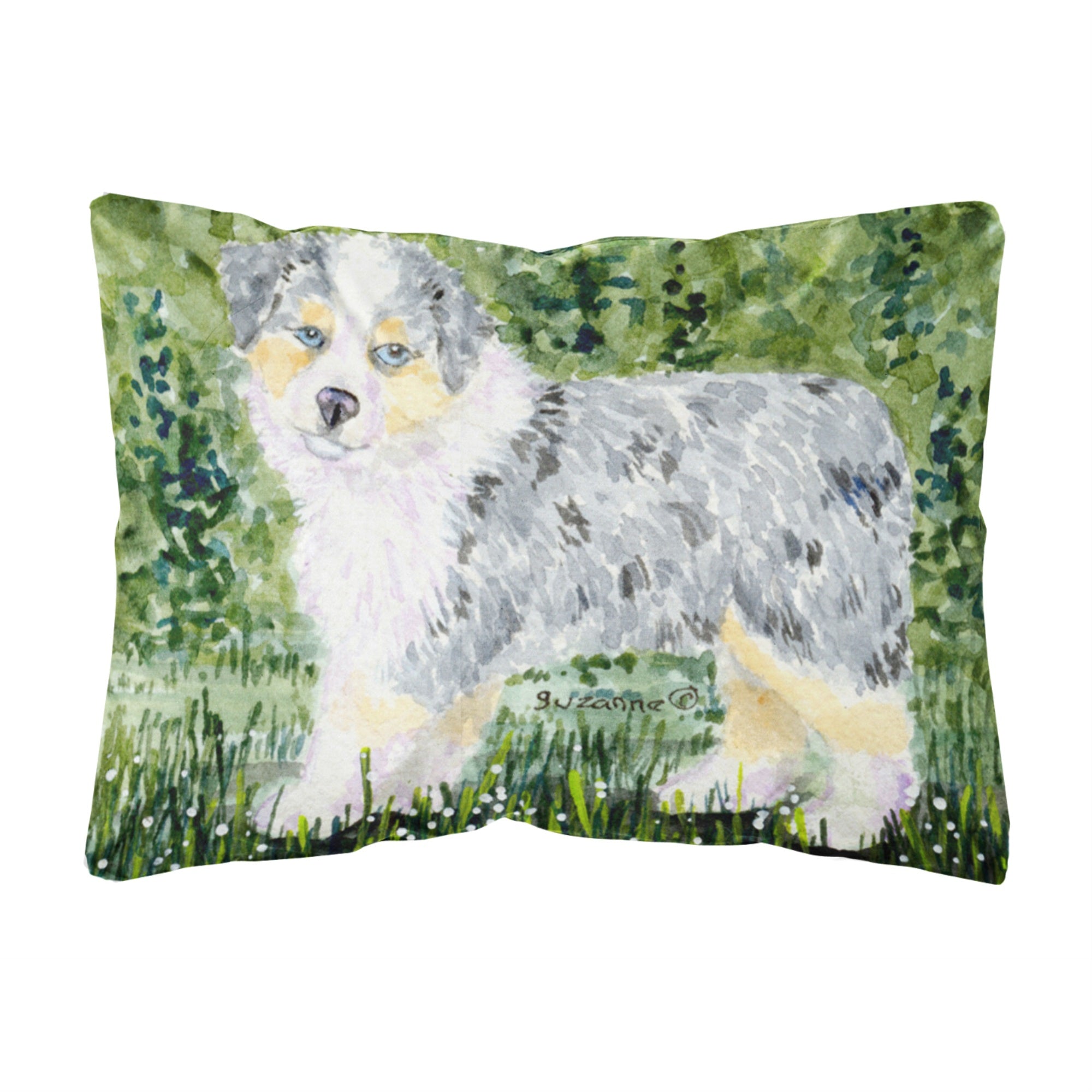 Caroline'S Treasures Ss8846Pw1216 Australian Shepherd Decorative Canvas Fabric Pillow, Large, Multicolor