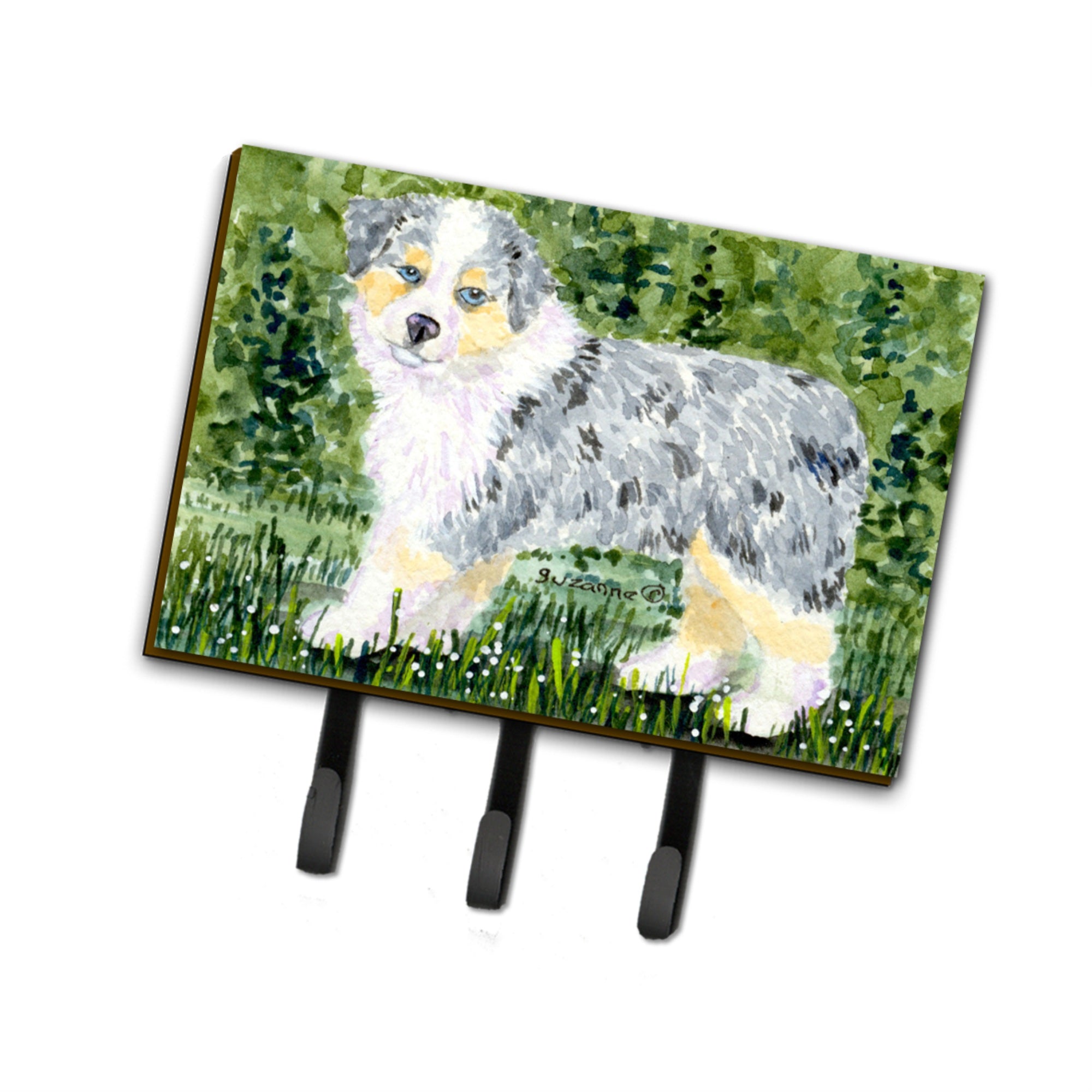 Caroline'S Treasures Ss8846Th68 Australian Shepherd Leash Holder Or Key Hook, Large, Multicolor