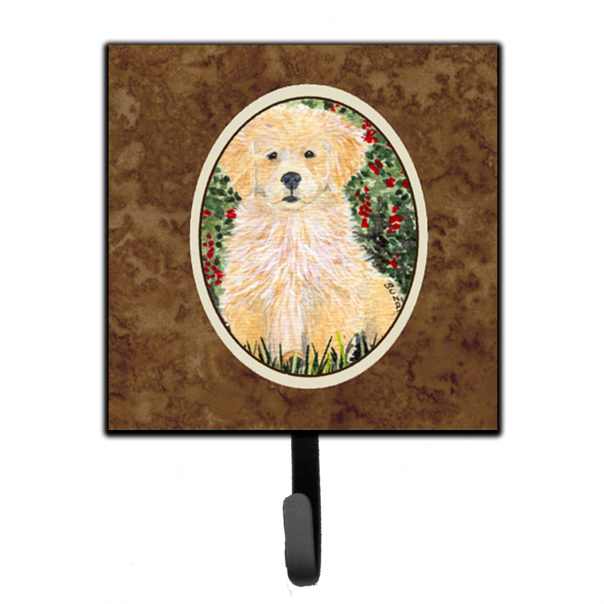 Caroline'S Treasures Ss8857Sh4 Golden Retriever Leash Holder Or Key Hook, Small, Multicolor