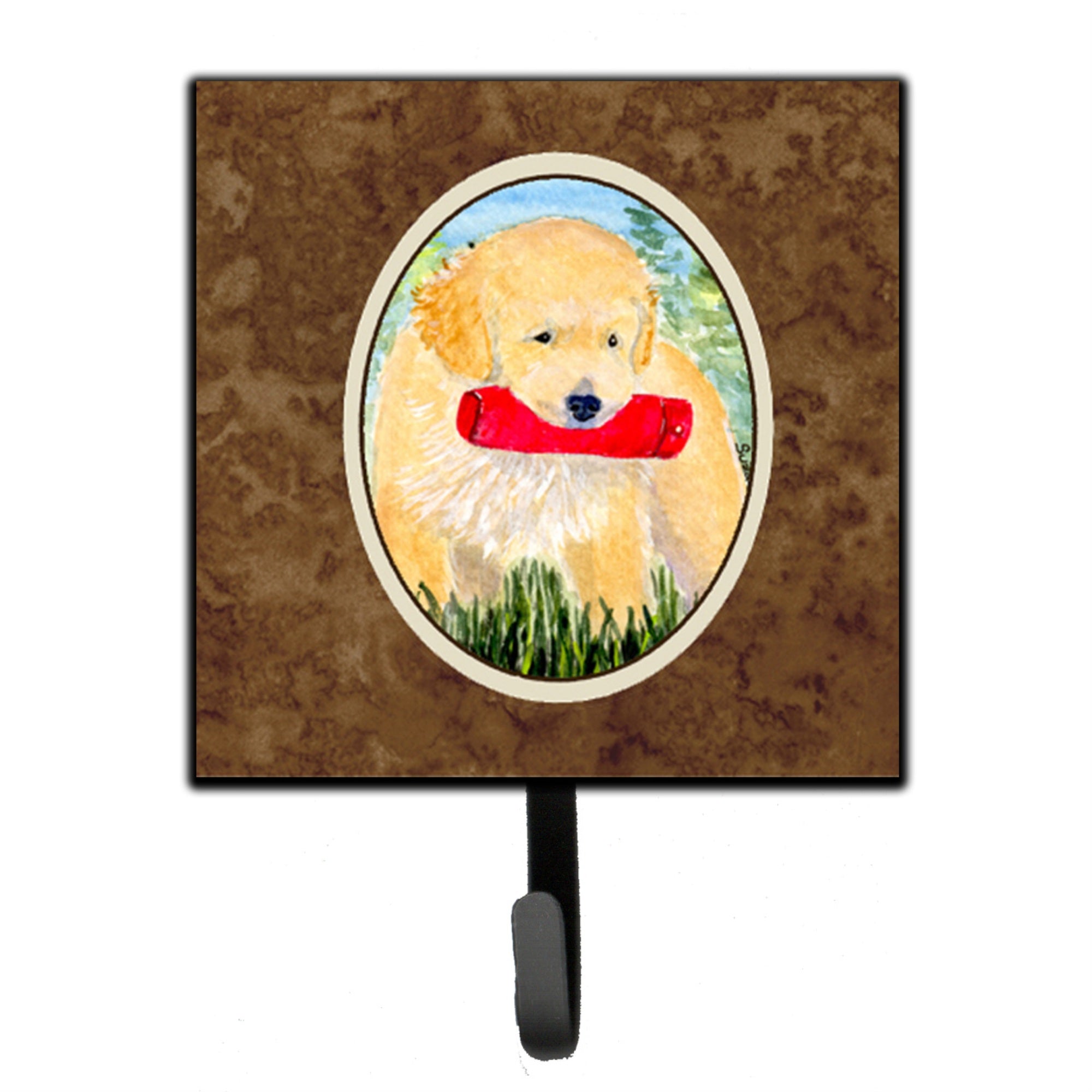 Caroline'S Treasures Ss8858Sh4 Golden Retriever Leash Holder Or Key Hook, Small, Multicolor