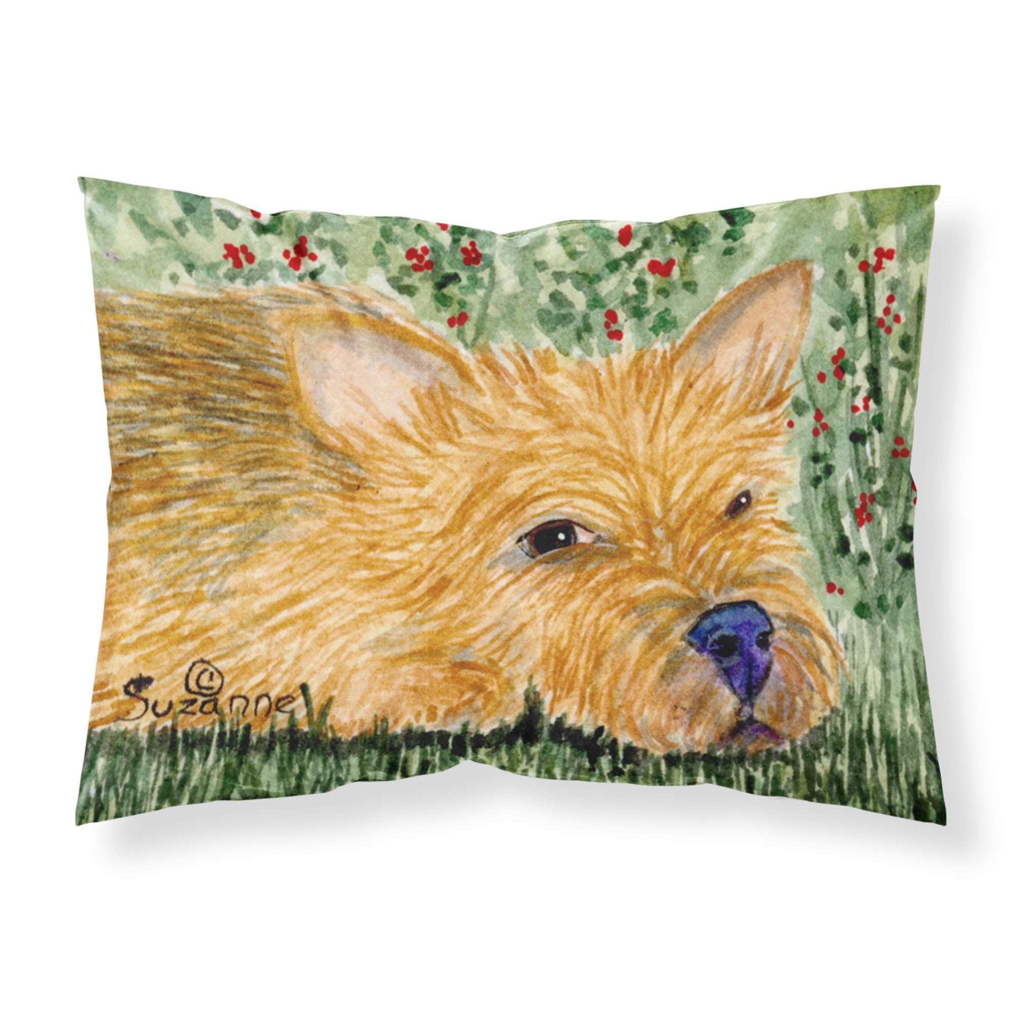 Caroline'S Treasures Ss8862Pillowcase Norwich Terrier Moisture Wicking Fabric Standard Pillowcase, Large, Multicolor