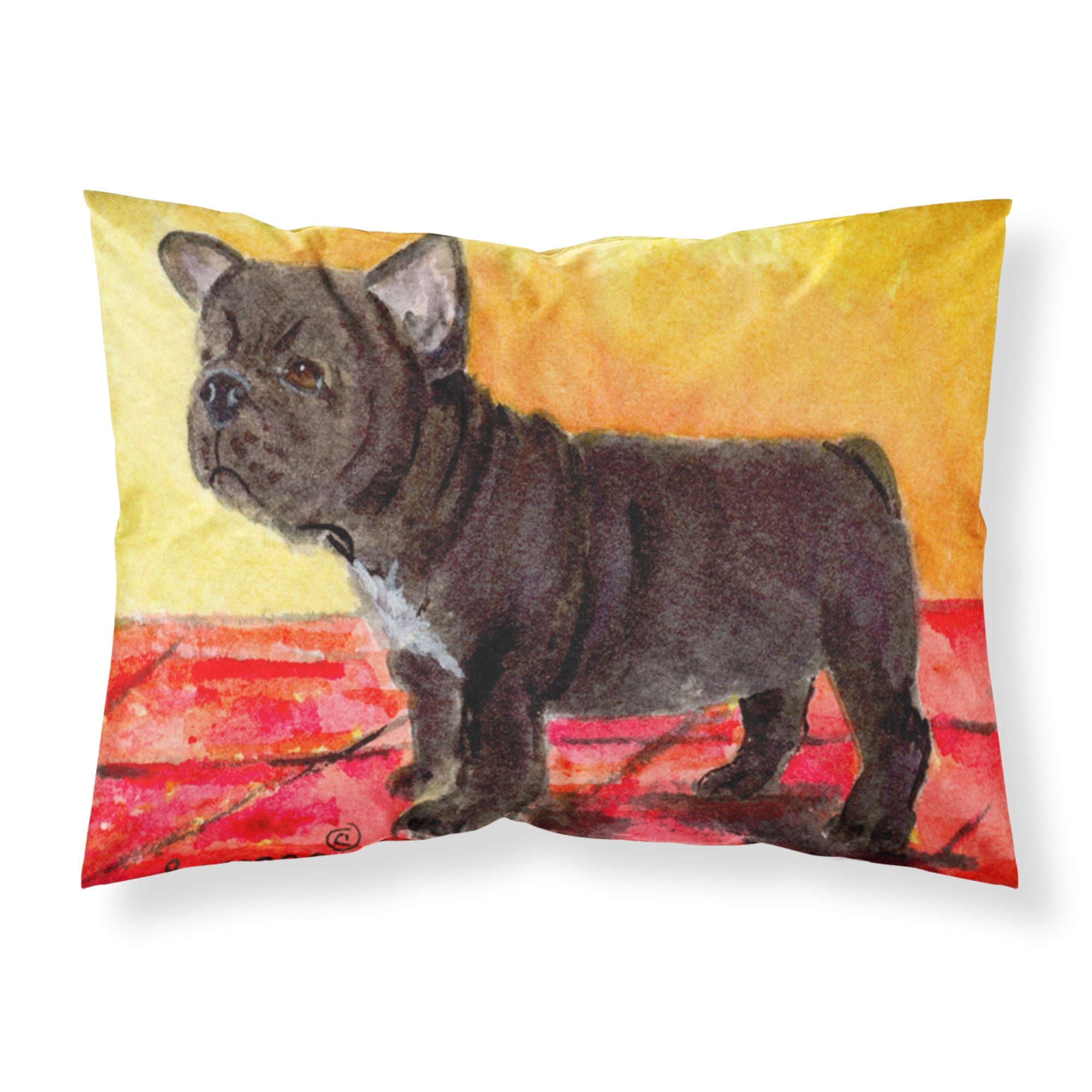 Caroline'S Treasures Ss8869Pillowcase French Bulldog Moisture Wicking Fabric Standard Pillowcase, Large, Multicolor