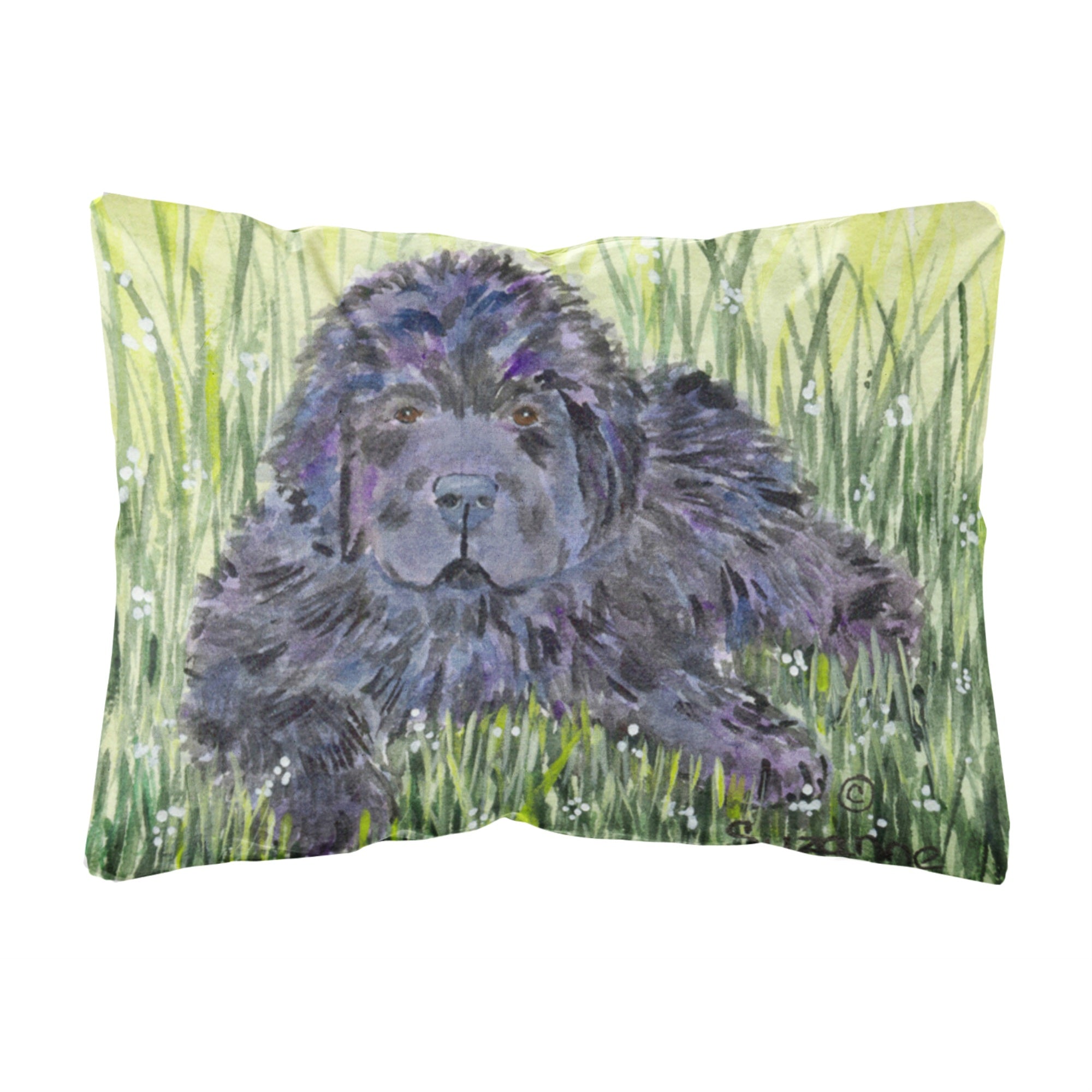 Caroline'S Treasures Ss8872Pw1216 Newfoundland Decorative Canvas Fabric Pillow, Large, Multicolor