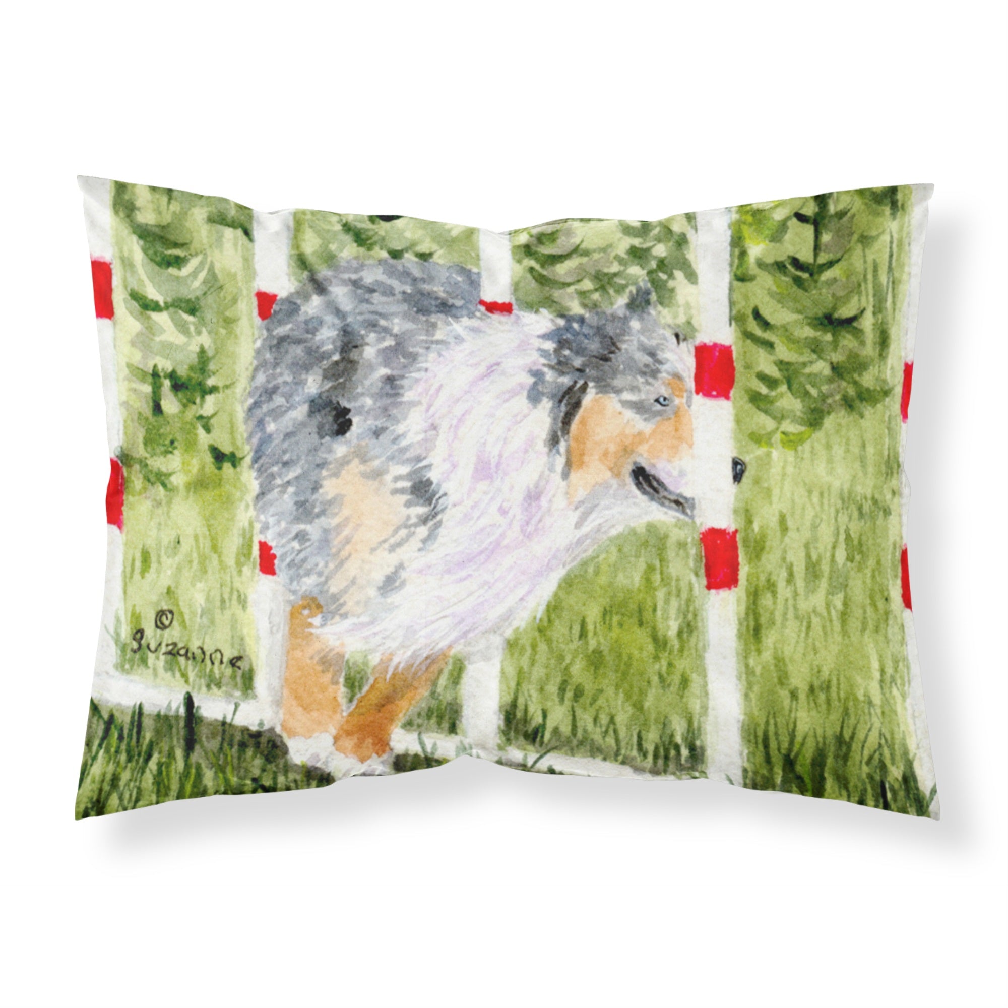 Caroline'S Treasures Ss8885Pillowcase Australian Shepherd Moisture Wicking Fabric Standard Pillowcase, Large, Multicolor