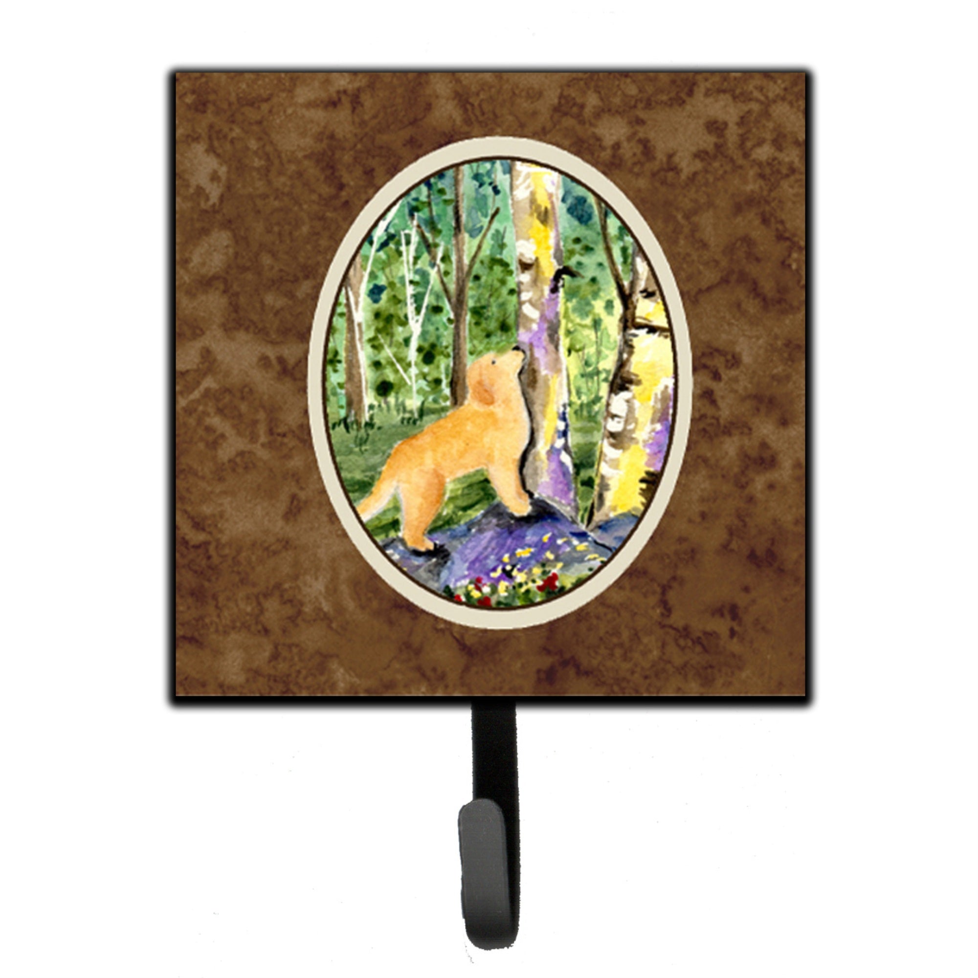 Caroline'S Treasures Ss8887Sh4 Golden Retriever Leash Holder Or Key Hook, Small, Multicolor