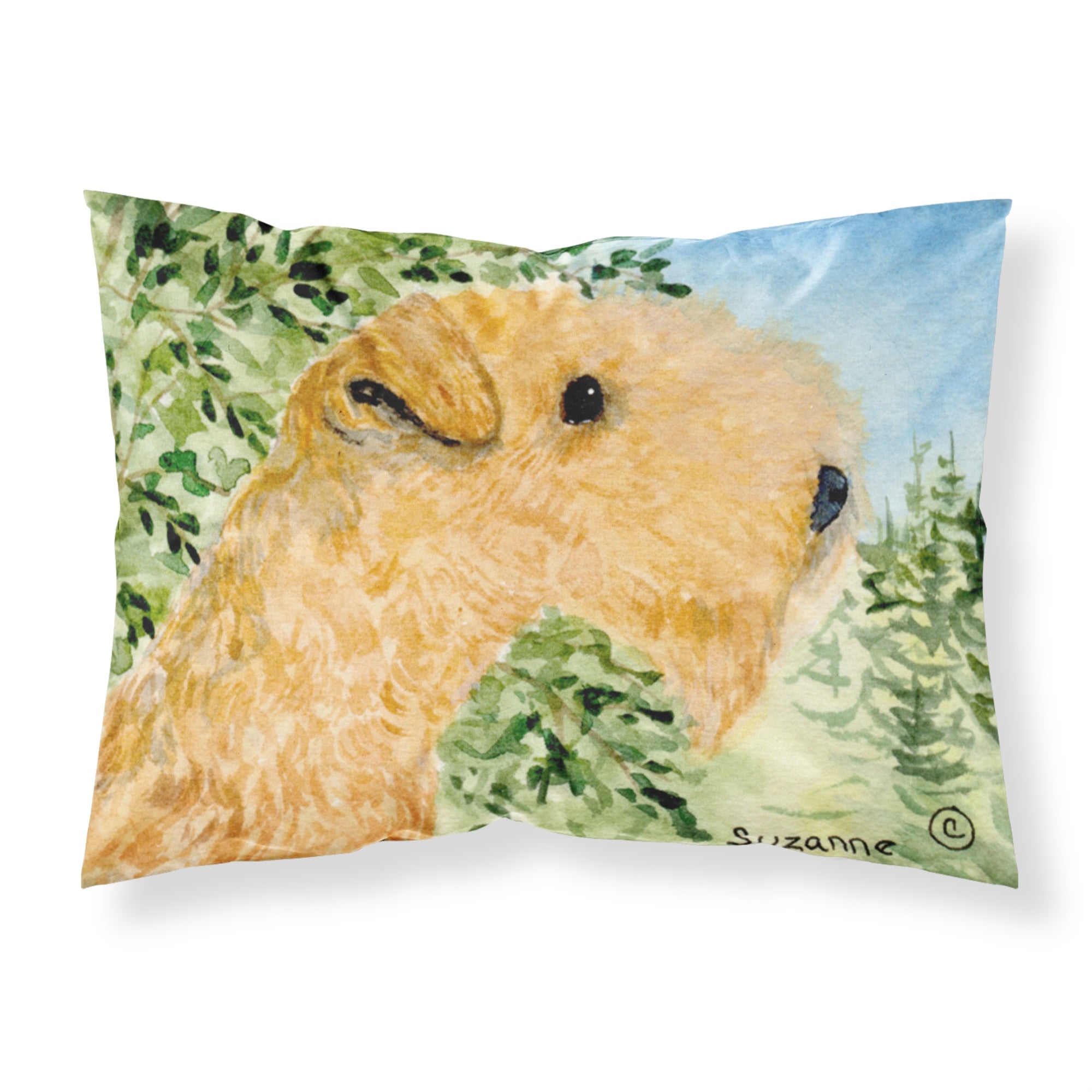 Caroline'S Treasures Ss8888Pillowcase Lakeland Terrier Moisture Wicking Fabric Standard Pillowcase, Large, Multicolor
