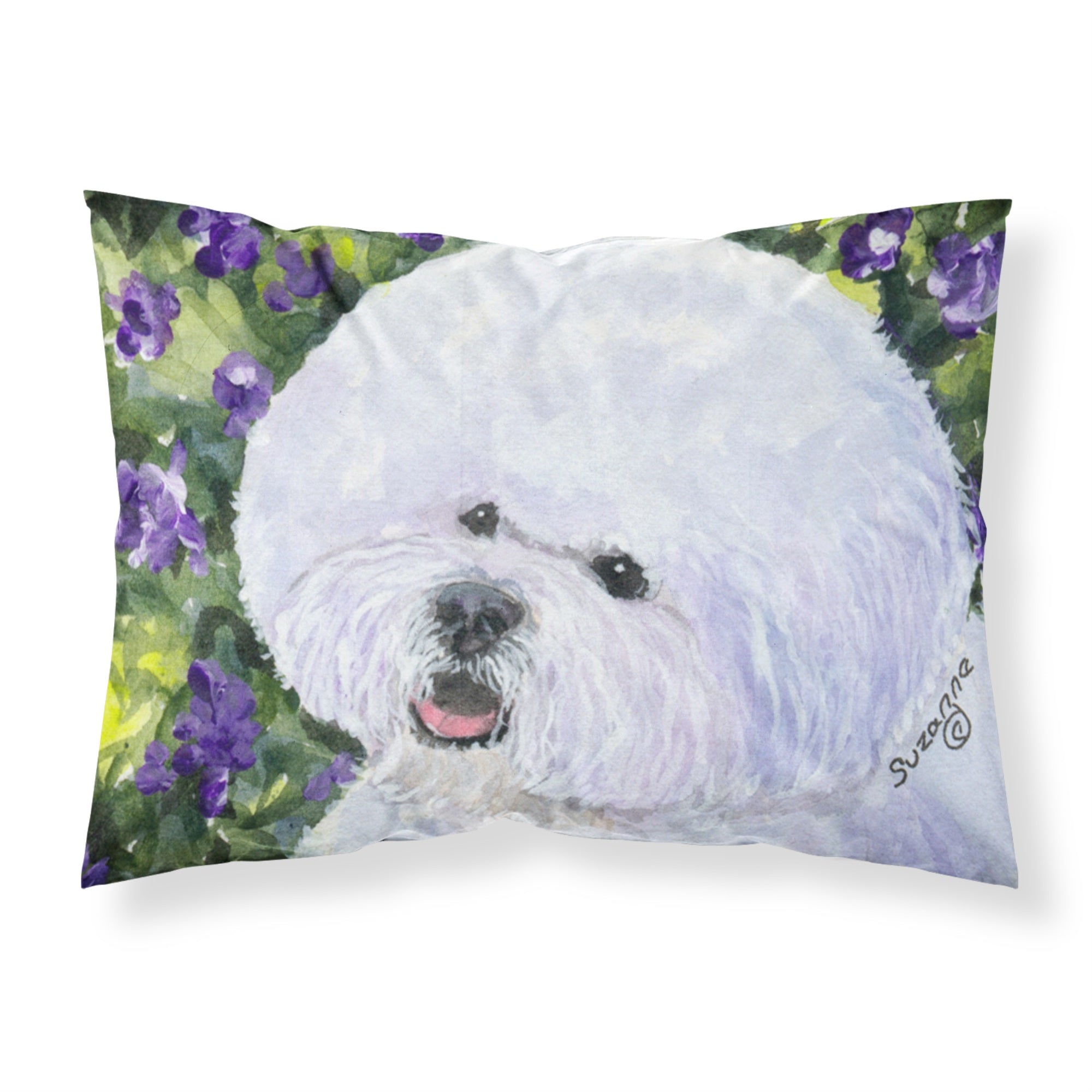 Caroline'S Treasures Ss8897Pillowcase Bichon Frise Moisture Wicking Fabric Standard Pillowcase, Large, Multicolor