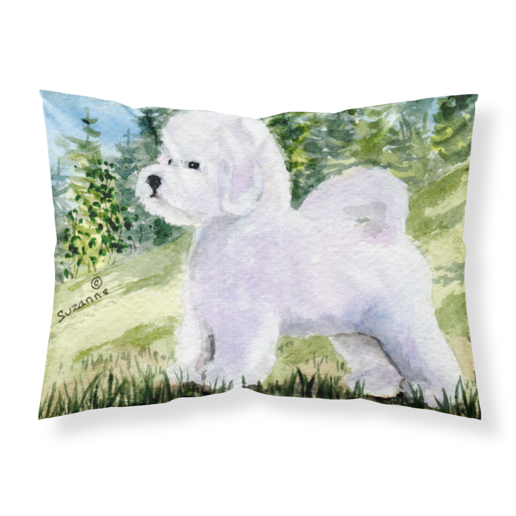 Caroline'S Treasures Ss8900Pillowcase Bichon Frise Moisture Wicking Fabric Standard Pillowcase, Large, Multicolor
