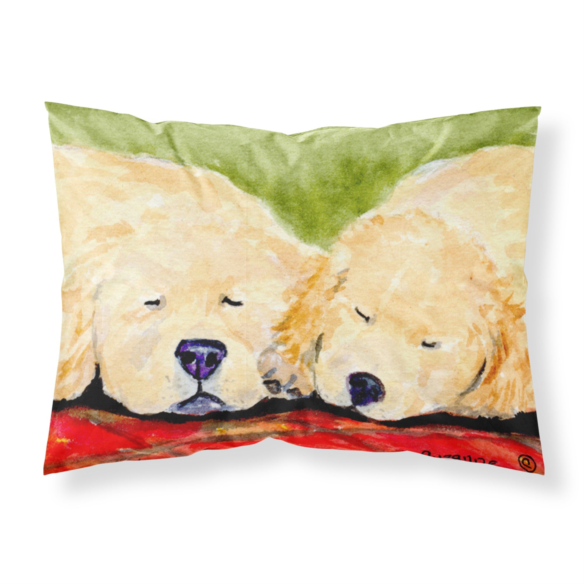 Caroline'S Treasures Ss8902Pillowcase Golden Retriever Moisture Wicking Fabric Standard Pillowcase, Large, Multicolor