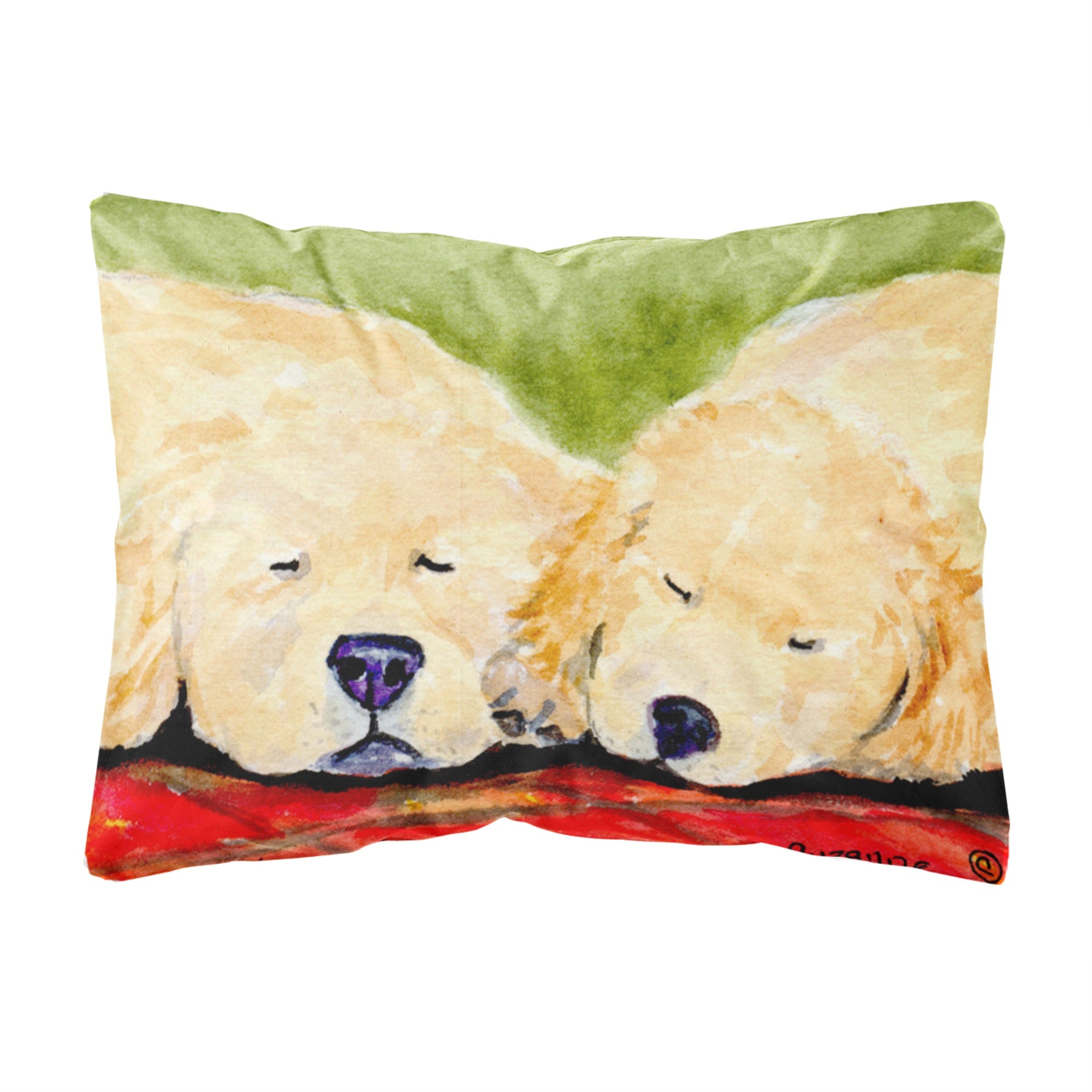 Caroline'S Treasures Ss8902Pw1216 Golden Retriever Decorative Canvas Fabric Pillow, Large, Multicolor