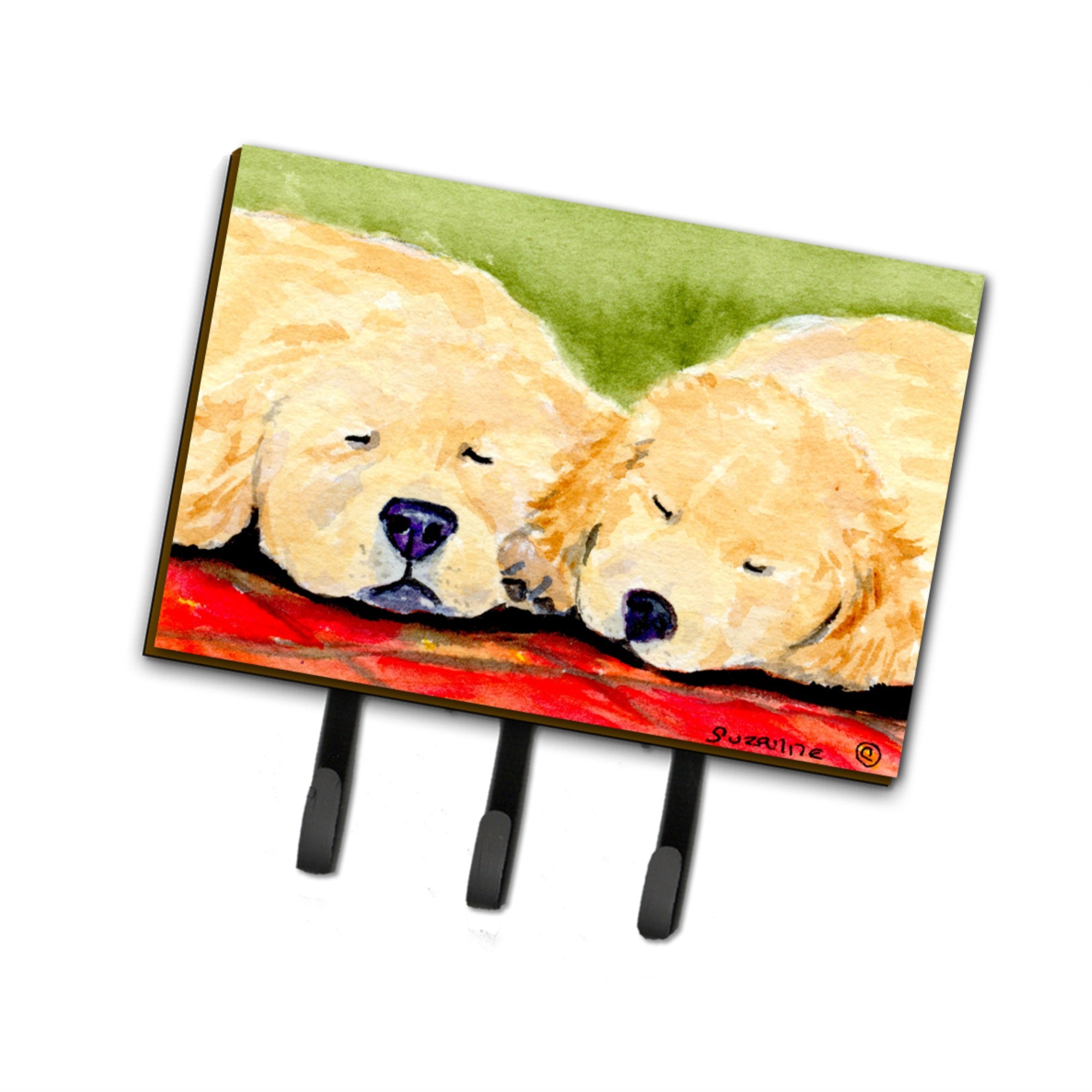 Caroline'S Treasures Ss8902Th68 Golden Retriever Leash Holder Or Key Hook, Large, Multicolor
