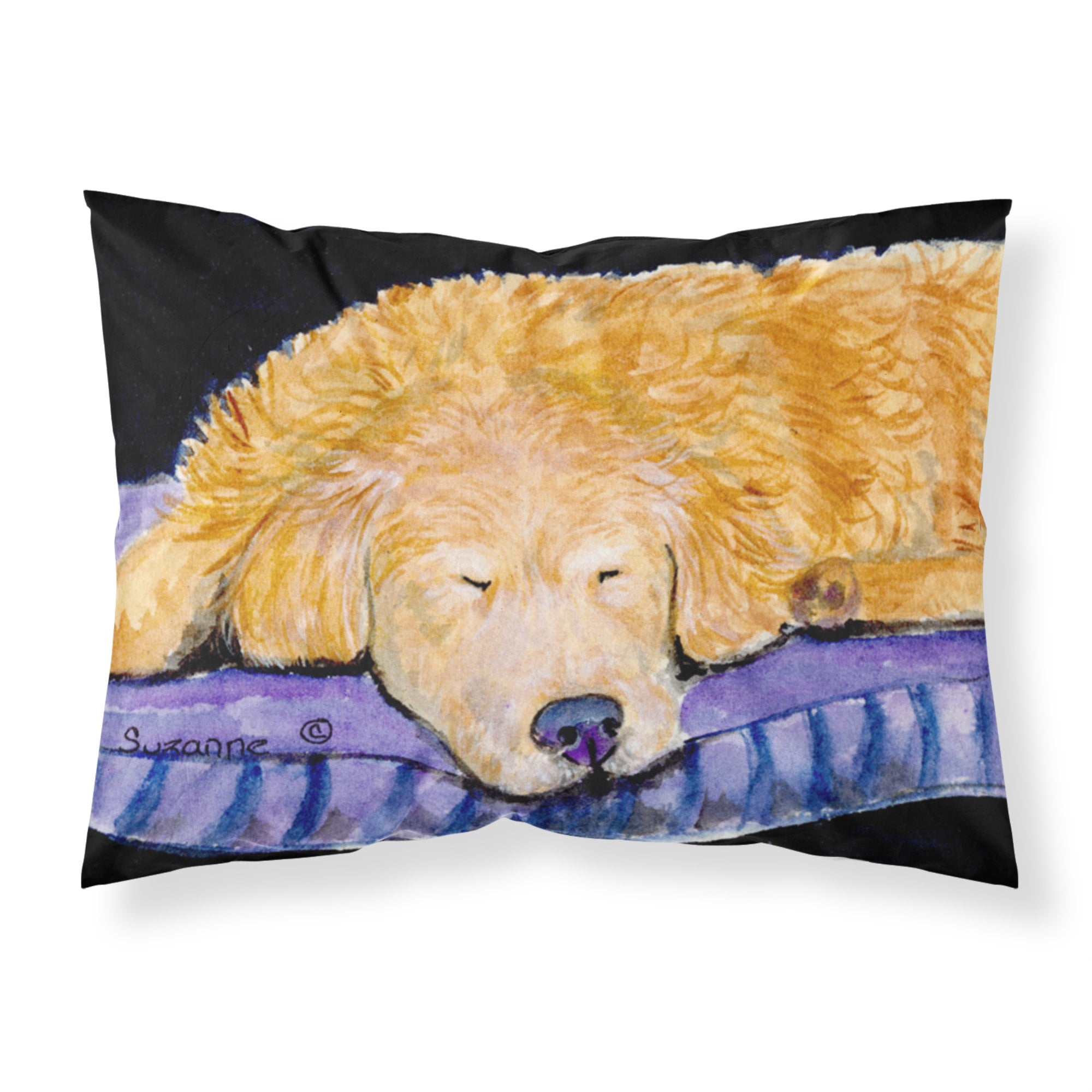Caroline'S Treasures Ss8909Pillowcase Golden Retriever Moisture Wicking Fabric Standard Pillowcase, Large, Multicolor