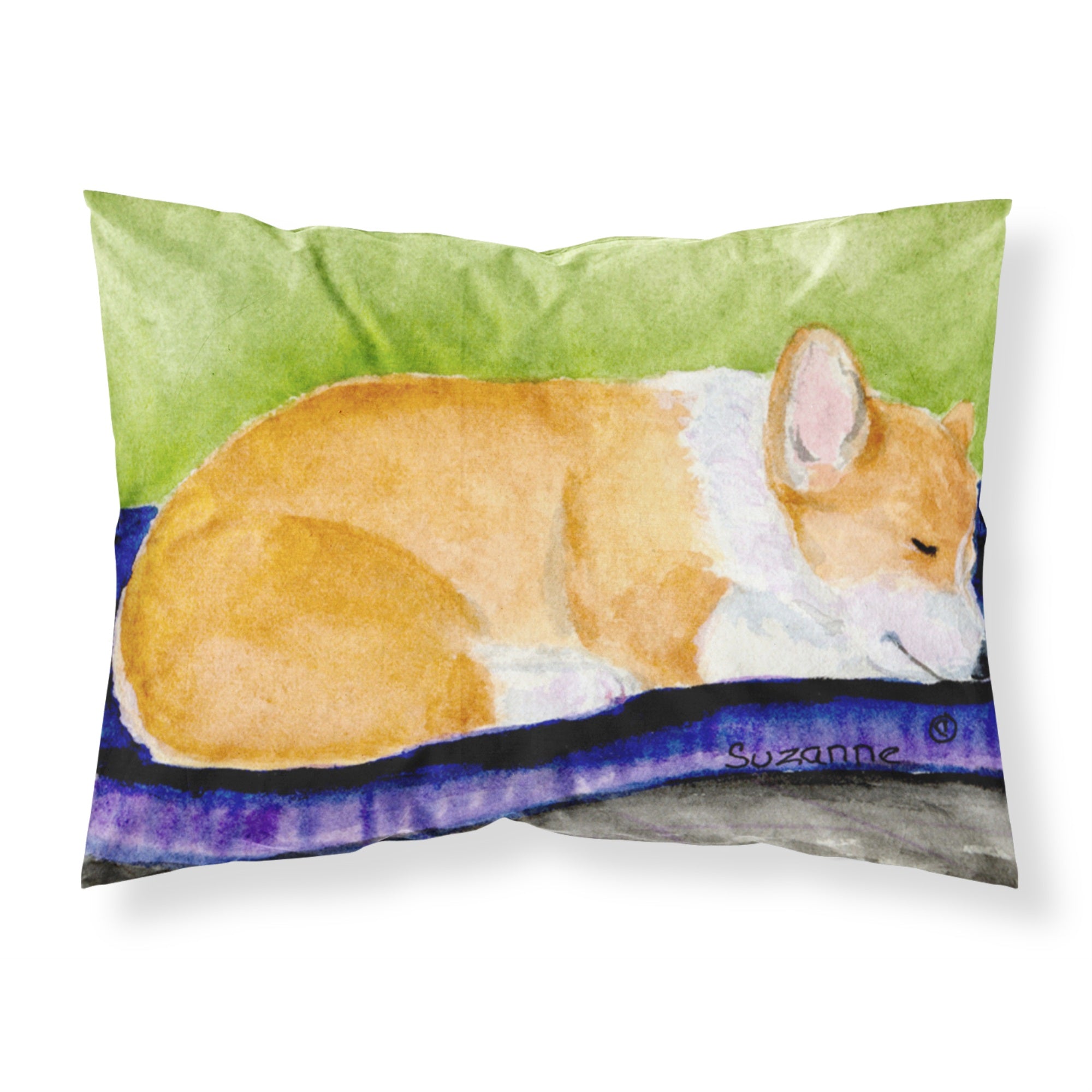 Caroline'S Treasures Ss8920Pillowcase Corgi Moisture Wicking Fabric Standard Pillowcase, Large, Multicolor