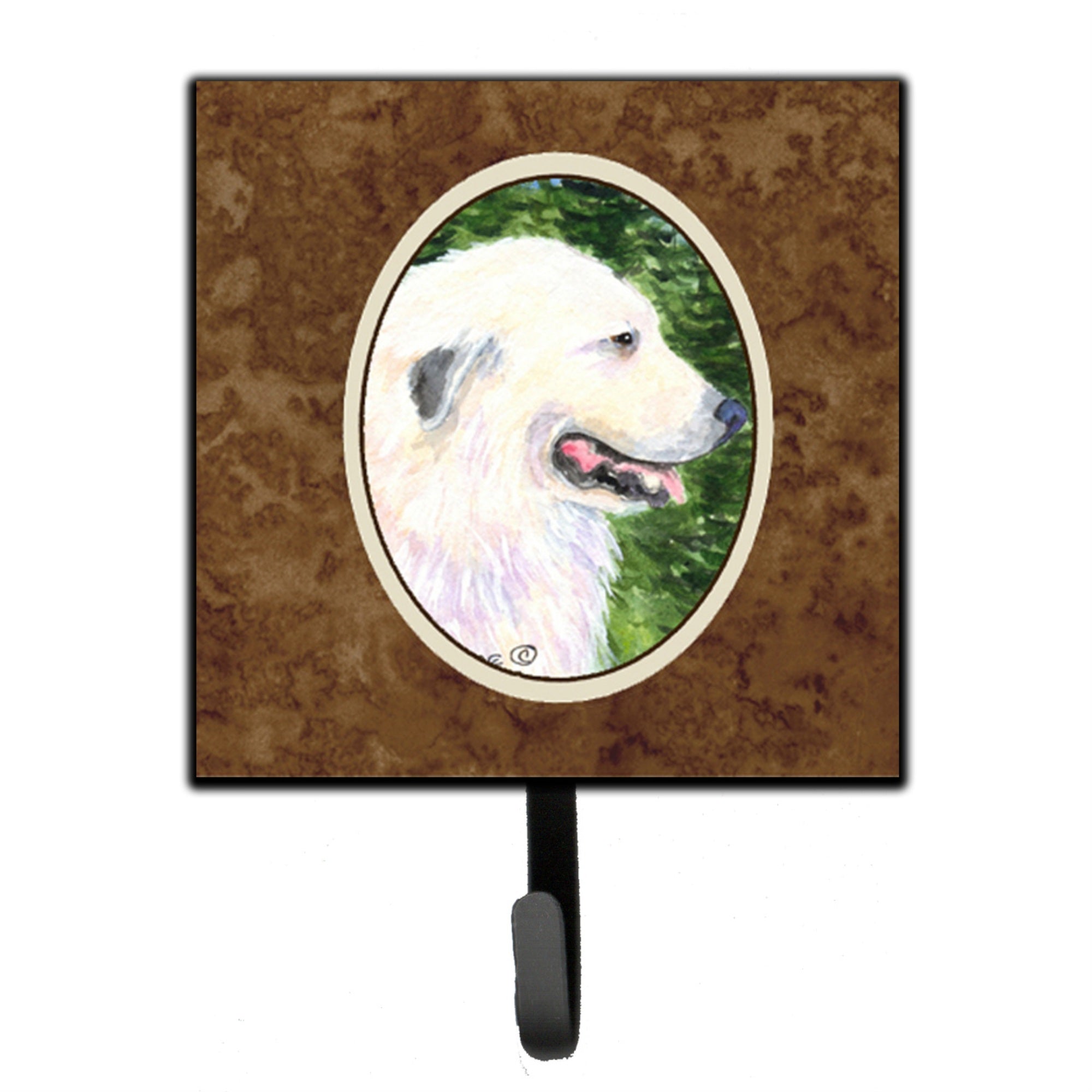 Caroline'S Treasures Ss8922Sh4 Great Pyrenees Leash Holder Or Key Hook, Small, Multicolor