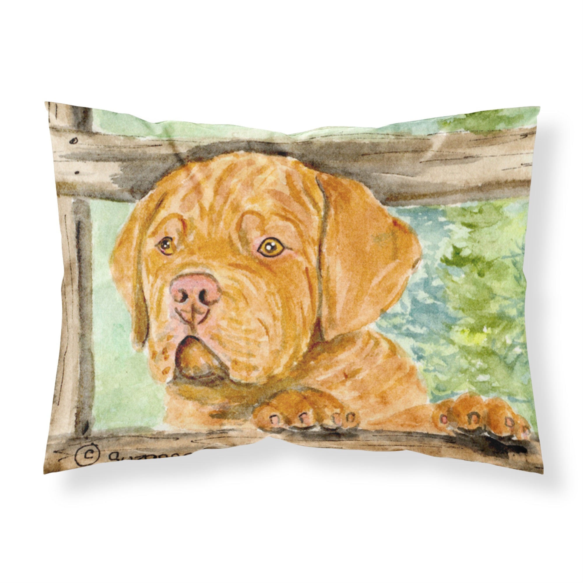 Caroline'S Treasures Ss8926Pillowcase Dogue De Bordeaux Moisture Wicking Fabric Standard Pillowcase, Large, Multicolor