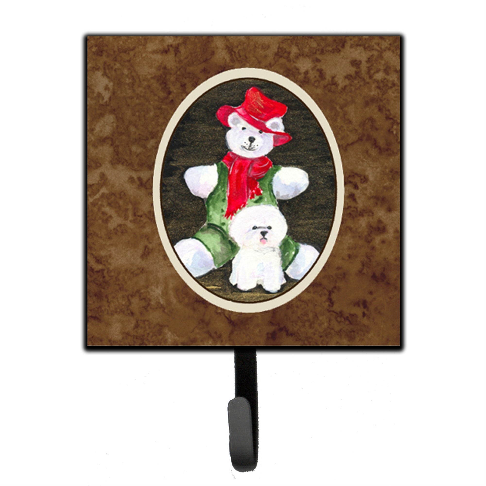 Caroline'S Treasures Ss8948Sh4 Bichon Frise Leash Holder Or Key Hook, Small, Multicolor