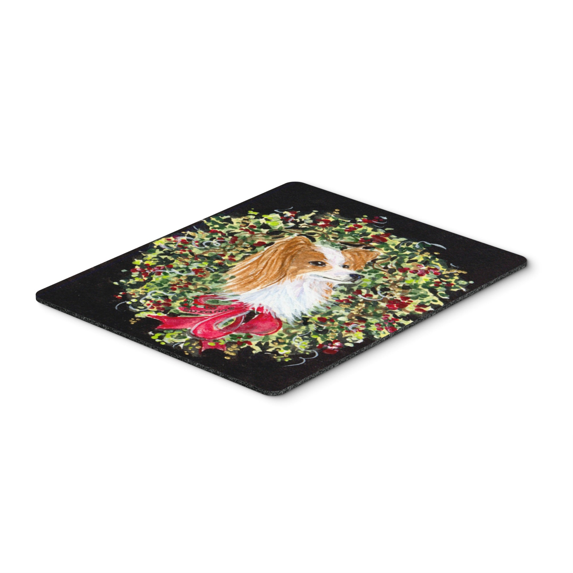 Caroline'S Treasures Christmas Wreath Papillon Mouse Pad/Hot Pad/Trivet (Ss8953Mp)