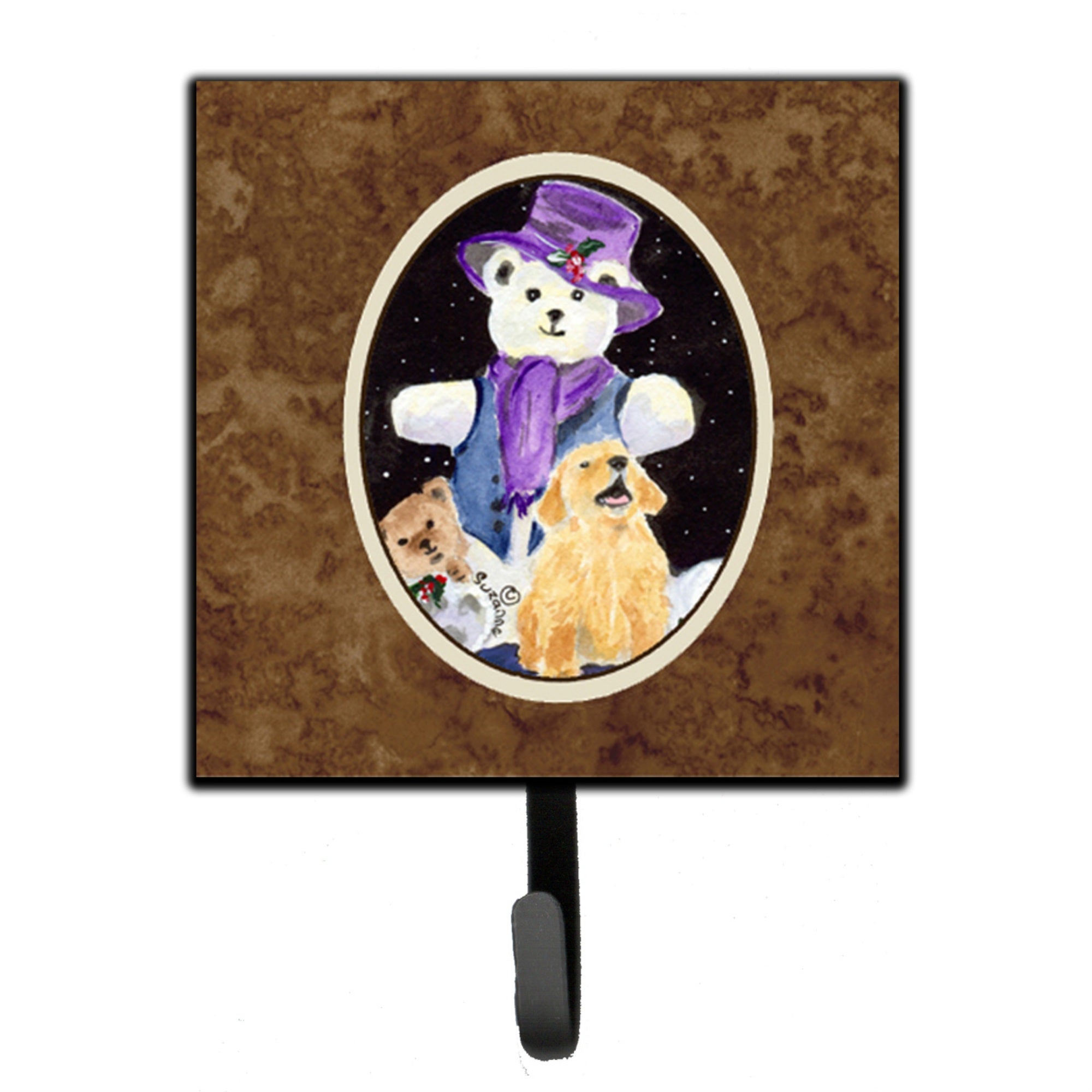 Caroline'S Treasures Ss8954Sh4 Golden Retriever Leash Holder Or Key Hook, Small, Multicolor