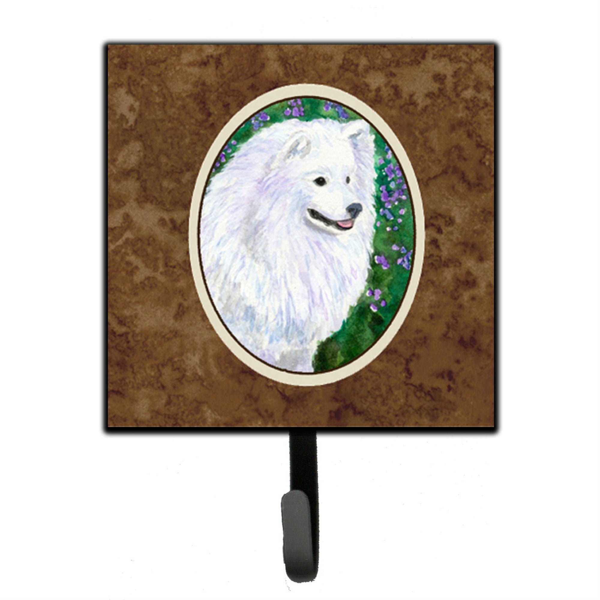 Caroline'S Treasures Ss8965Sh4 American Eskimo Leash Holder Or Key Hook, Small, Multicolor