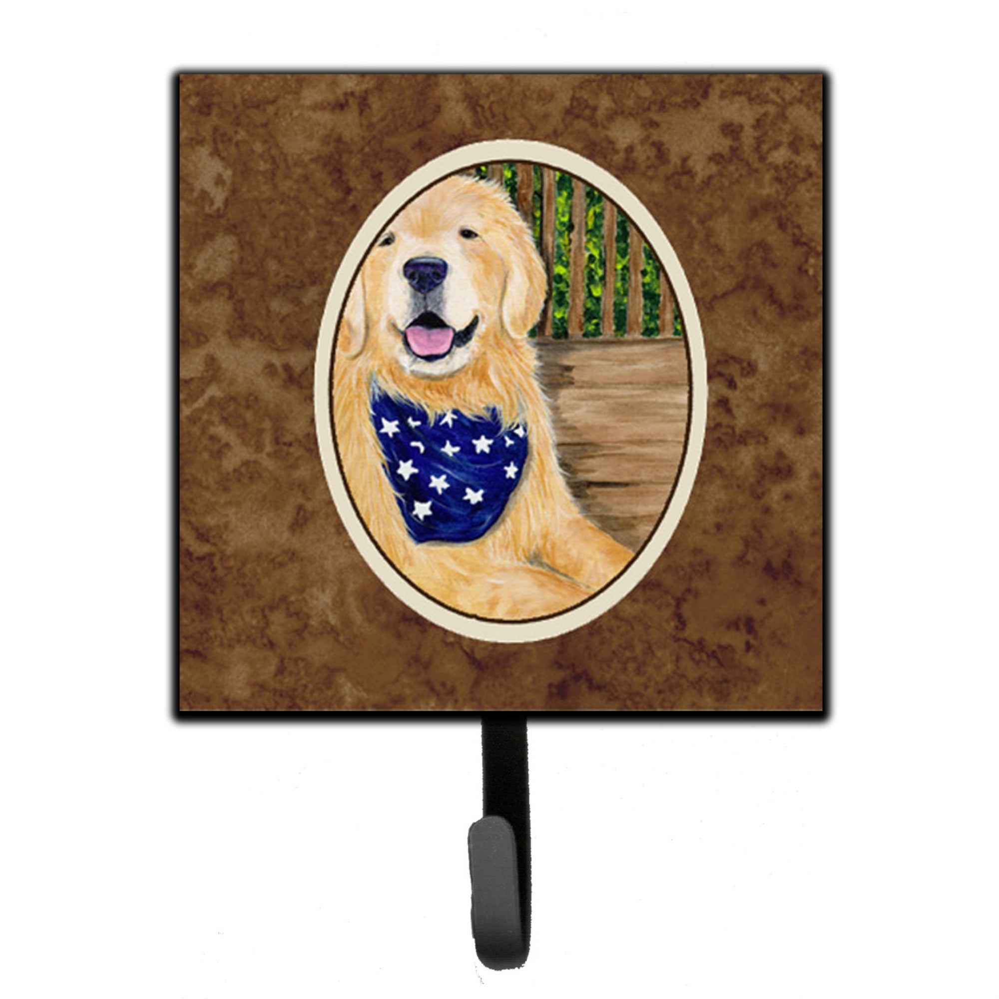 Caroline'S Treasures Ss8972Sh4 Golden Retriever Leash Holder Or Key Hook, Small, Multicolor