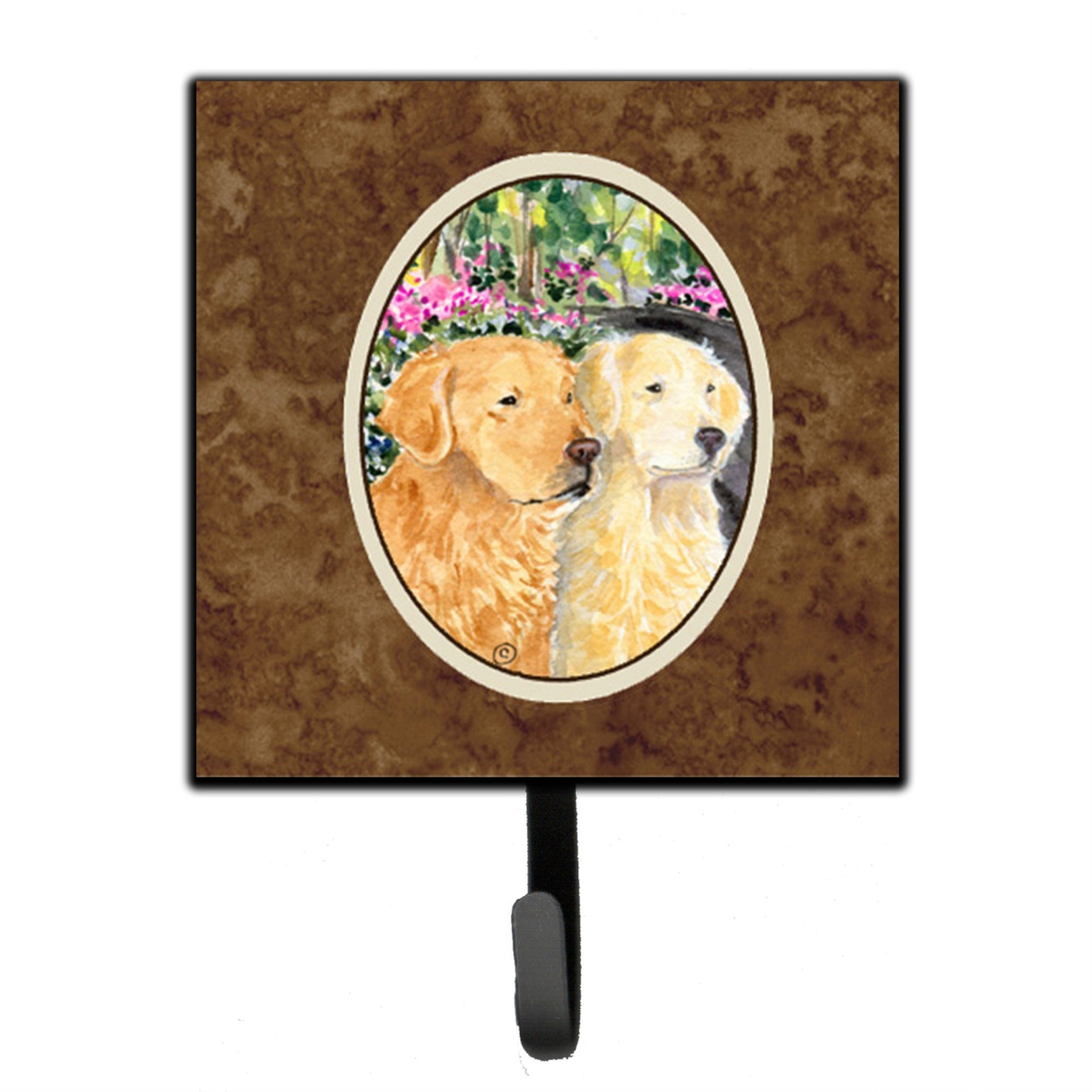 Caroline'S Treasures Ss8974Sh4 Golden Retriever Leash Holder Or Key Hook, Small, Multicolor