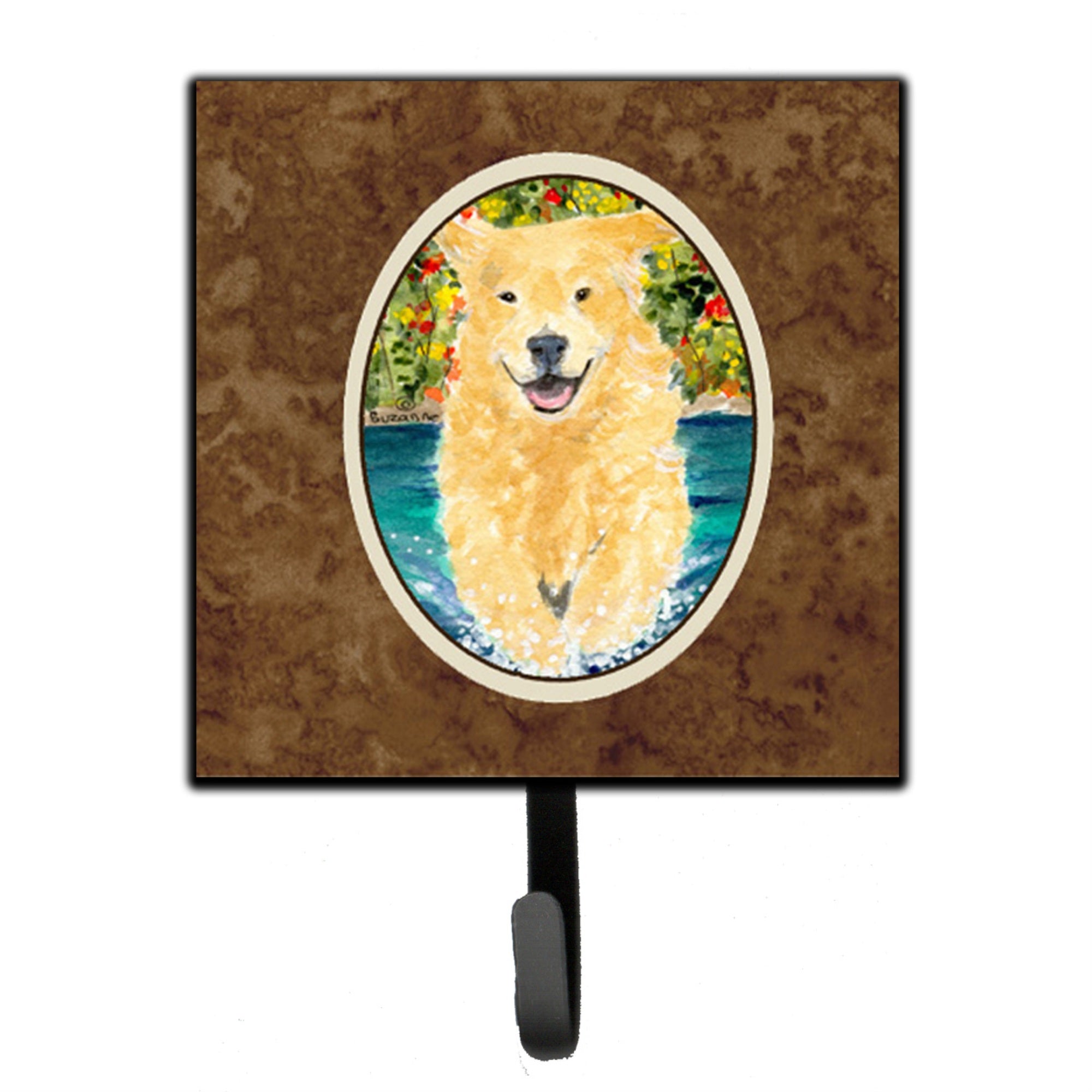 Caroline'S Treasures Ss8978Sh4 Golden Retriever Leash Holder Or Key Hook, Small, Multicolor