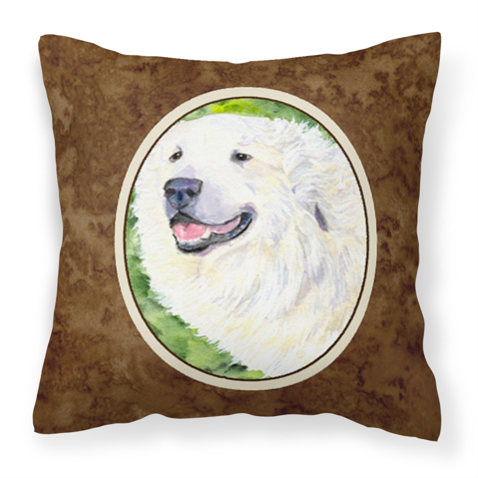 Caroline'S Treasures Ss8981Pw1414 Great Pyrenees Decorative Canvas Fabric Pillow, Large, Multicolor