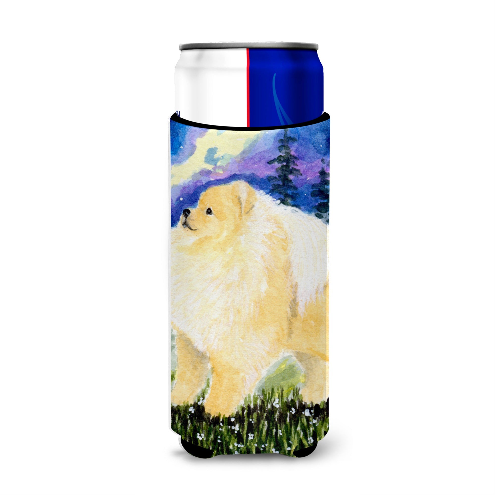Pomeranian Ultra Beverage Insulators For Slim Cans Ss8998Muk