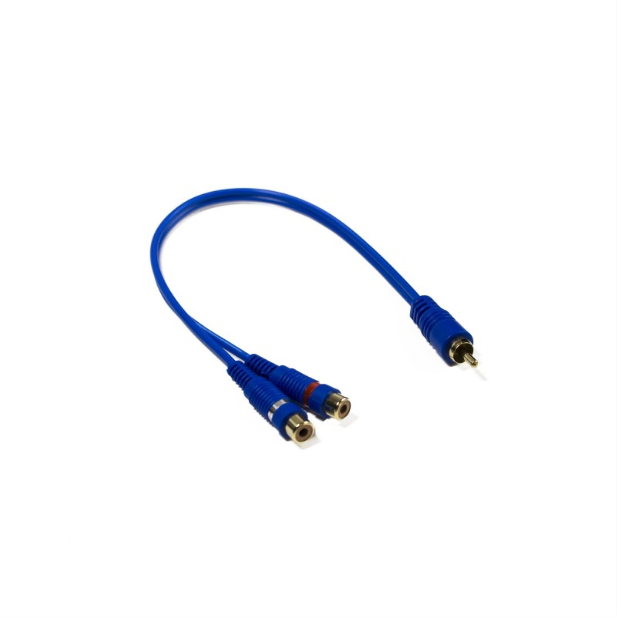 Stinger Rca Y 2F-1M Blue Interconnect (6')