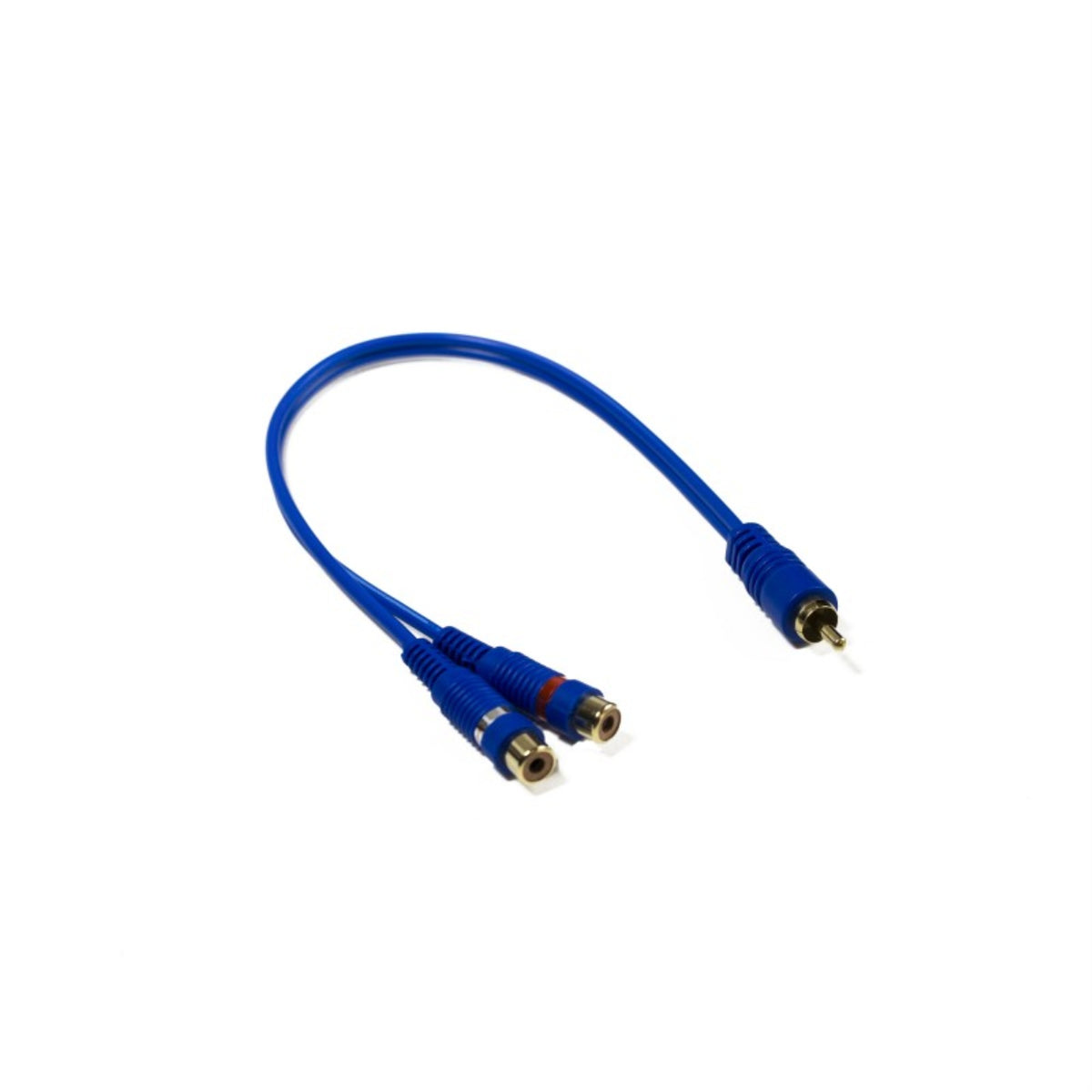 Stinger Rca Y 2F-1M Blue Interconnect (6')