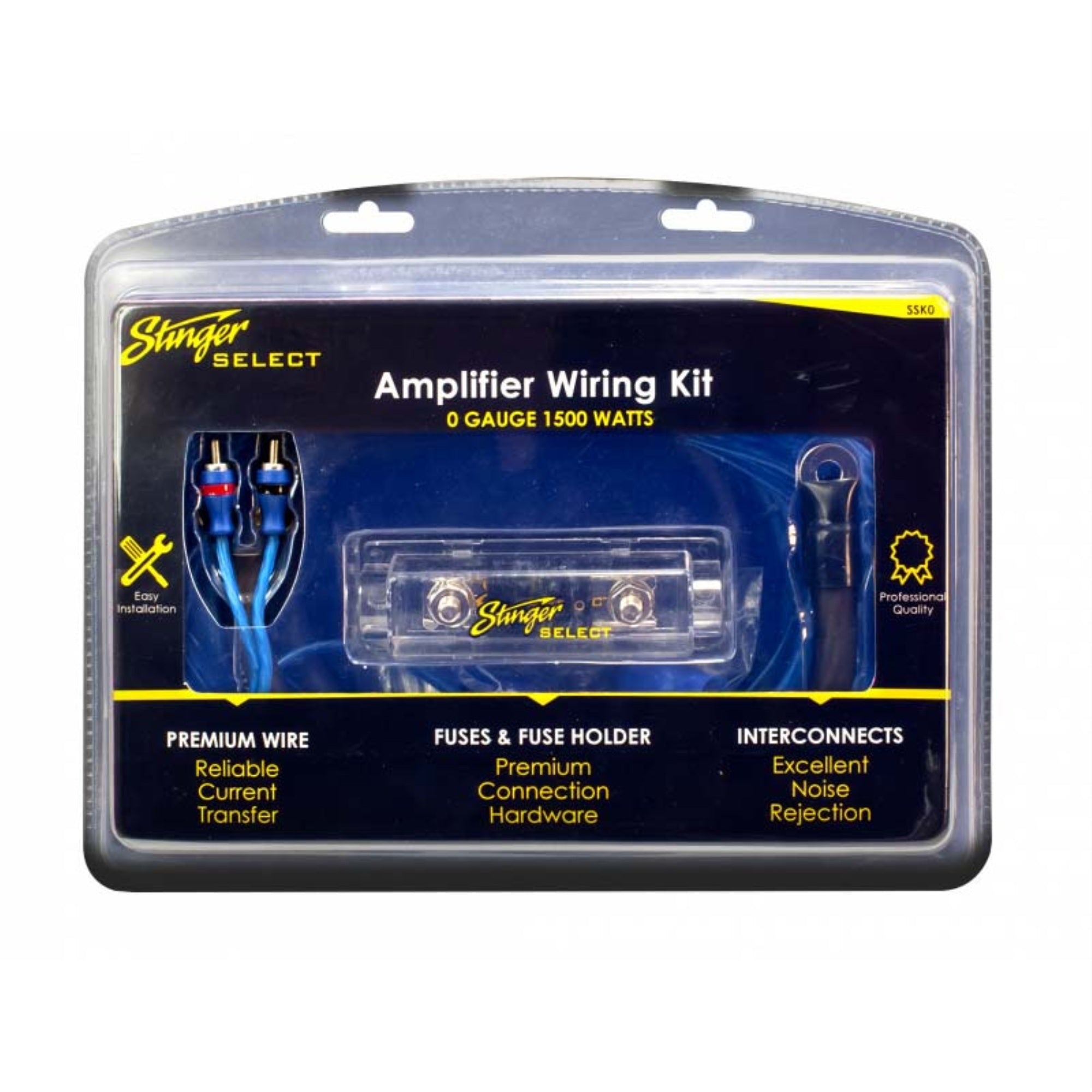 STINGER SELECT 1/0GA 1500W WIRING KIT