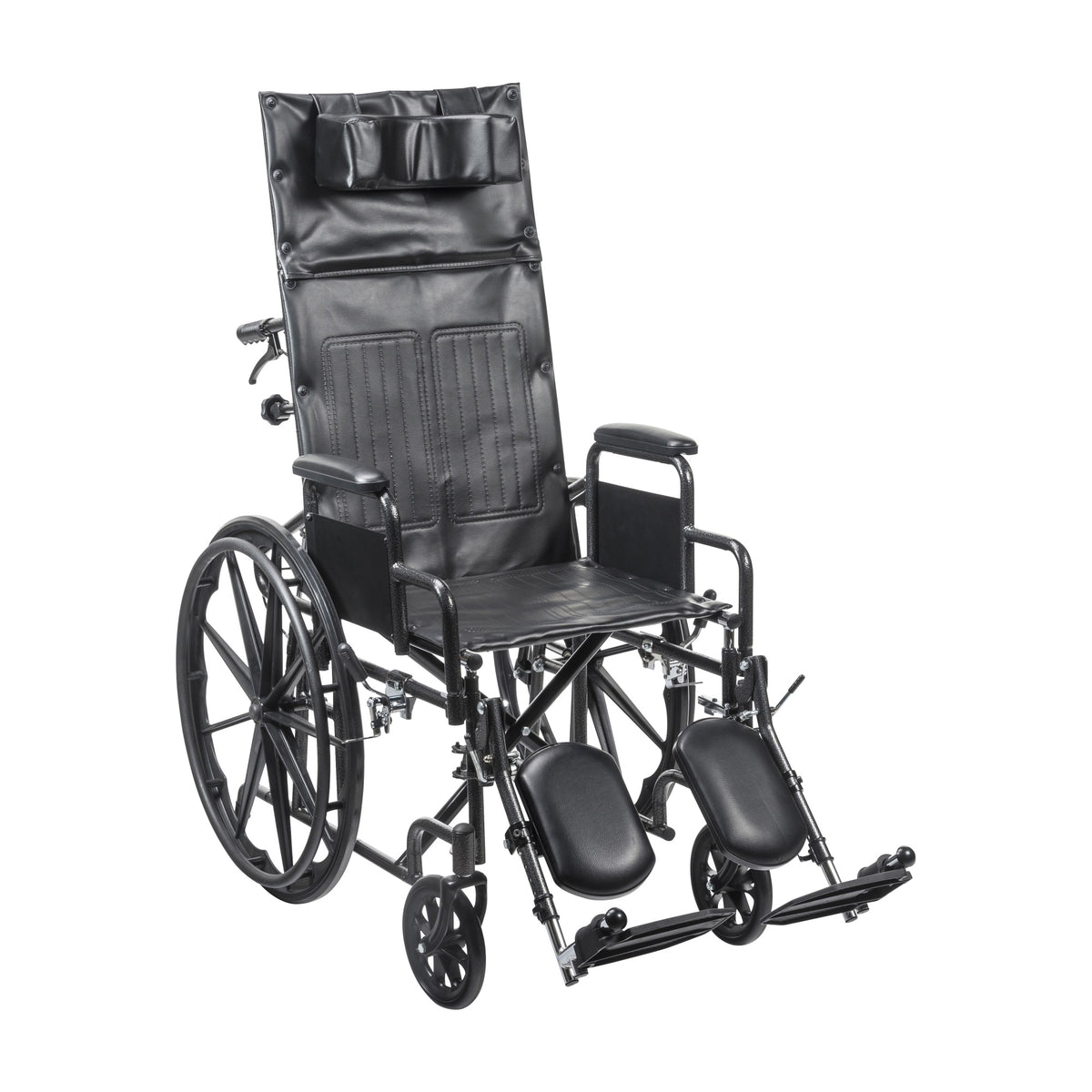Silver Sport Full-Reclining Wheelchair, Desk Arms, 18 Seat