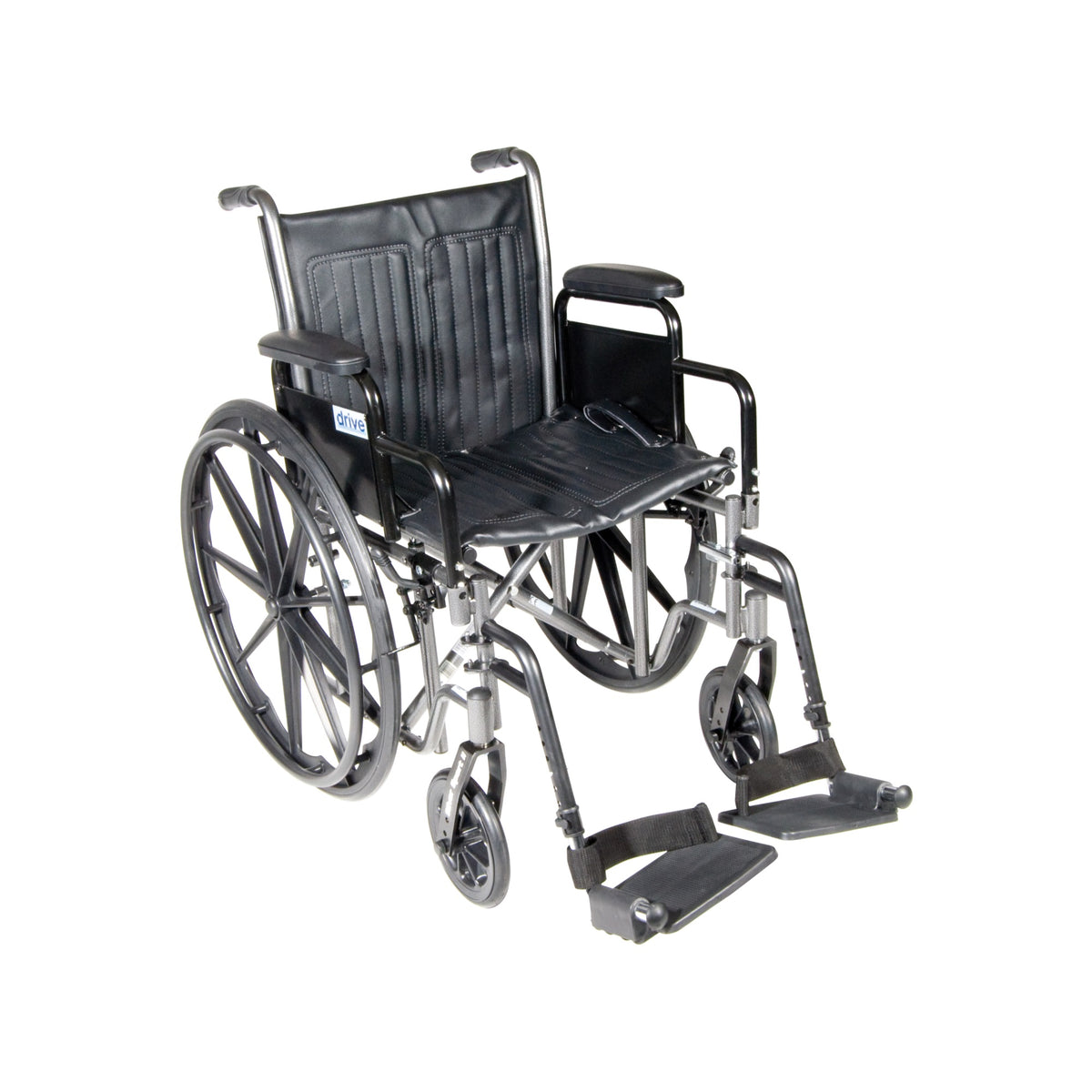 Silver Sport 2 Wheelchair, Detachable Desk Arms, Swing Away Footrests, 18 Seat