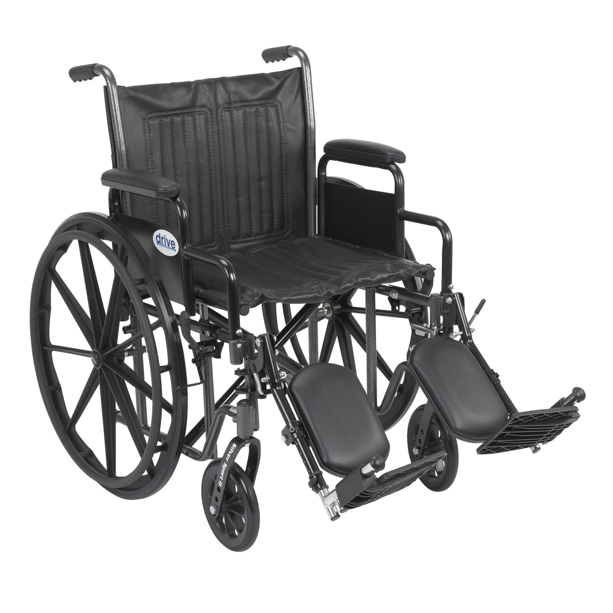 Silver Sport 2 Wheelchair, Detachable Desk Arms, Elevating Leg Rests, 20 Seat